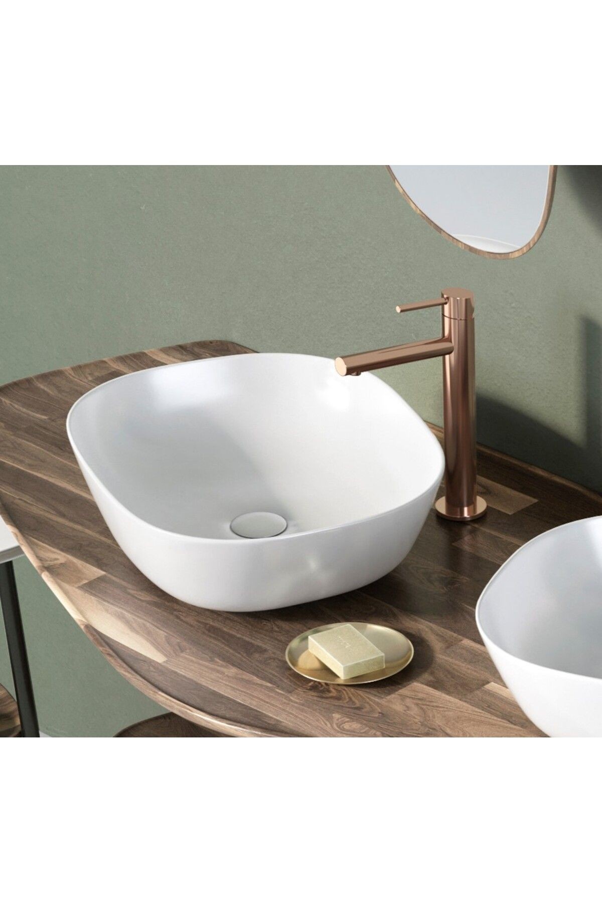 Vitra Origin Çanak Lavabo Bataryası Bakır A4255726