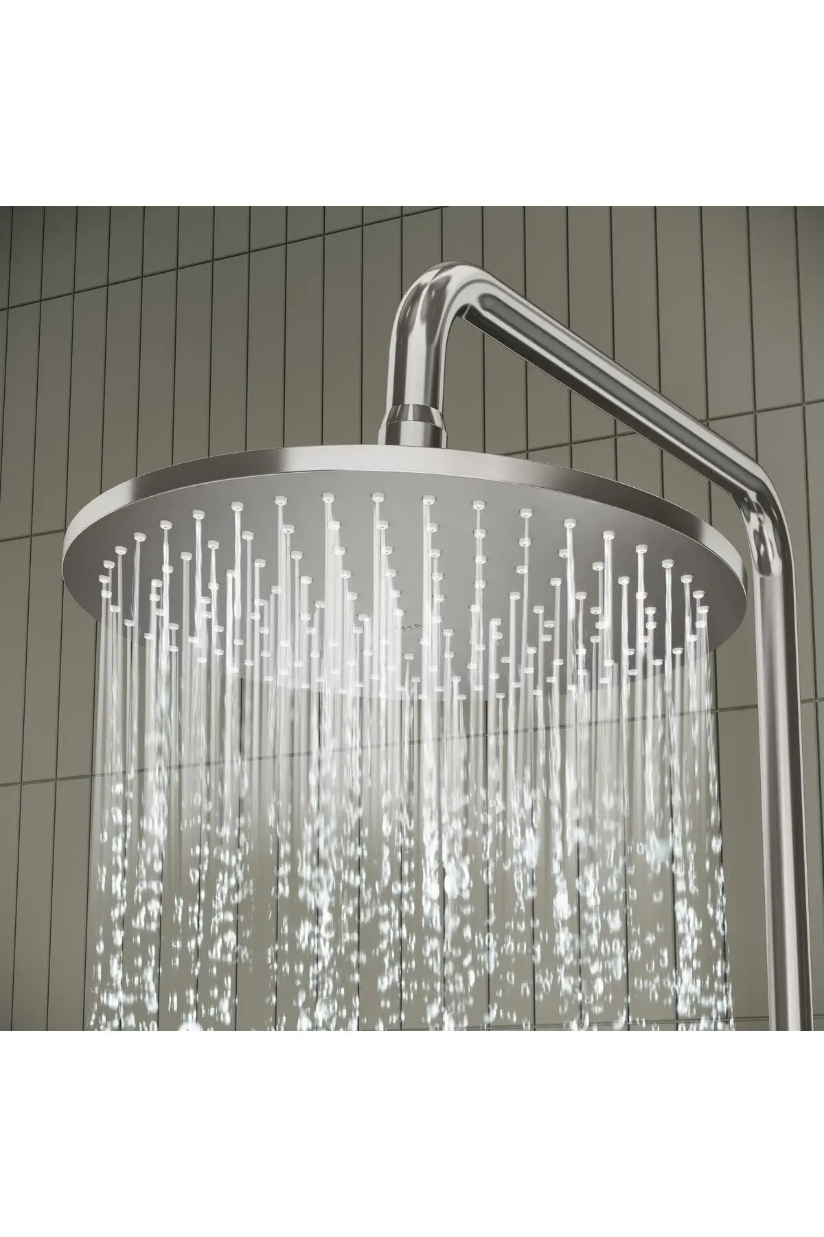 VitrA AquaHeat Bliss 240 A47205 2F Termostatik Duş Sistemi, Krom
