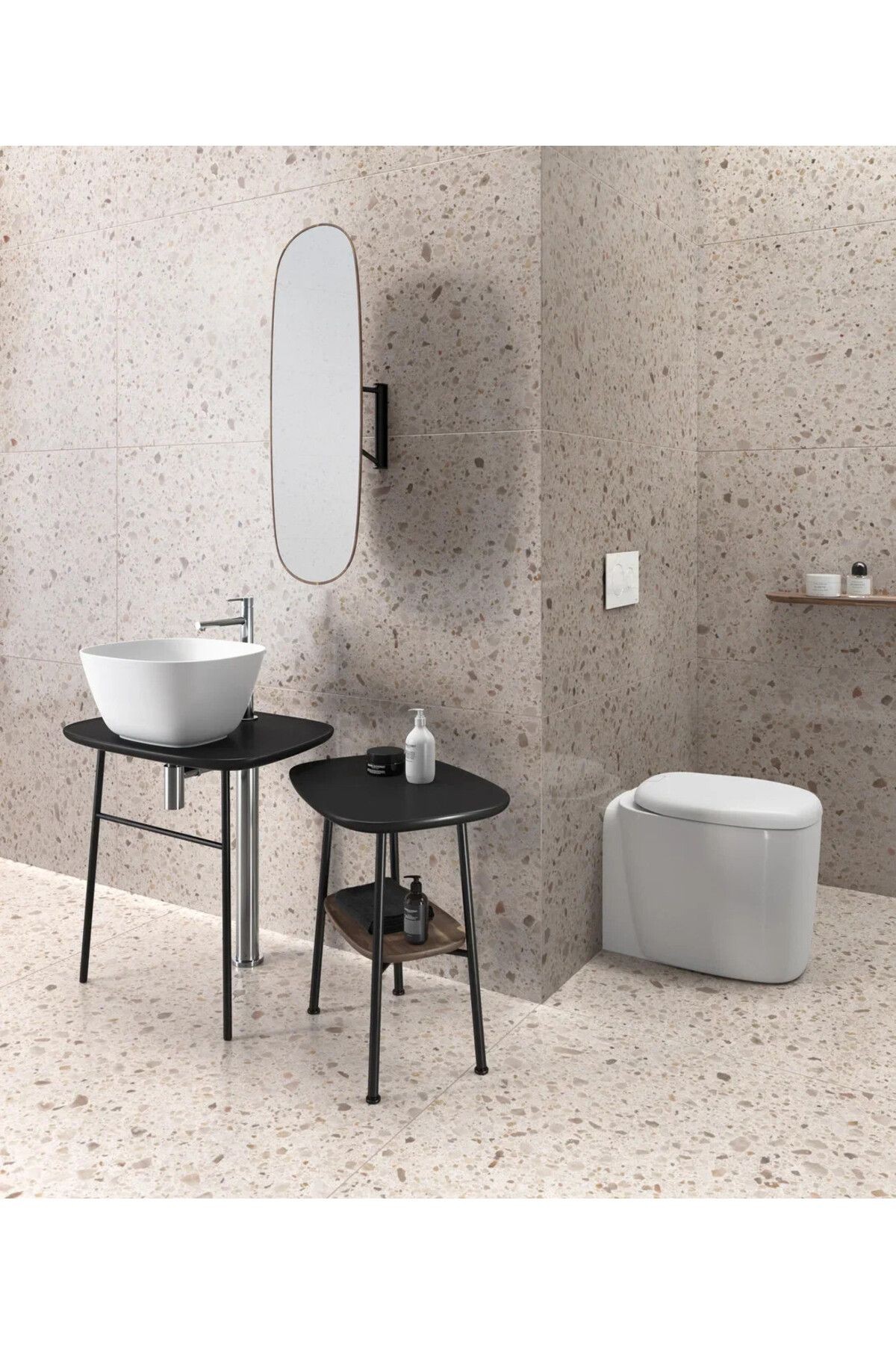 Vitra A42557 Origin Yüksek Lavabo Bataryası Krom