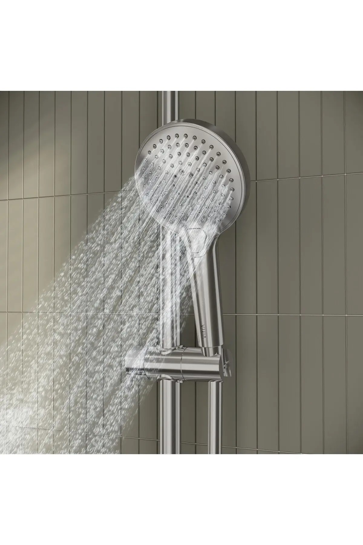 VitrA AquaHeat Bliss 240 A47205 2F Termostatik Duş Sistemi, Krom