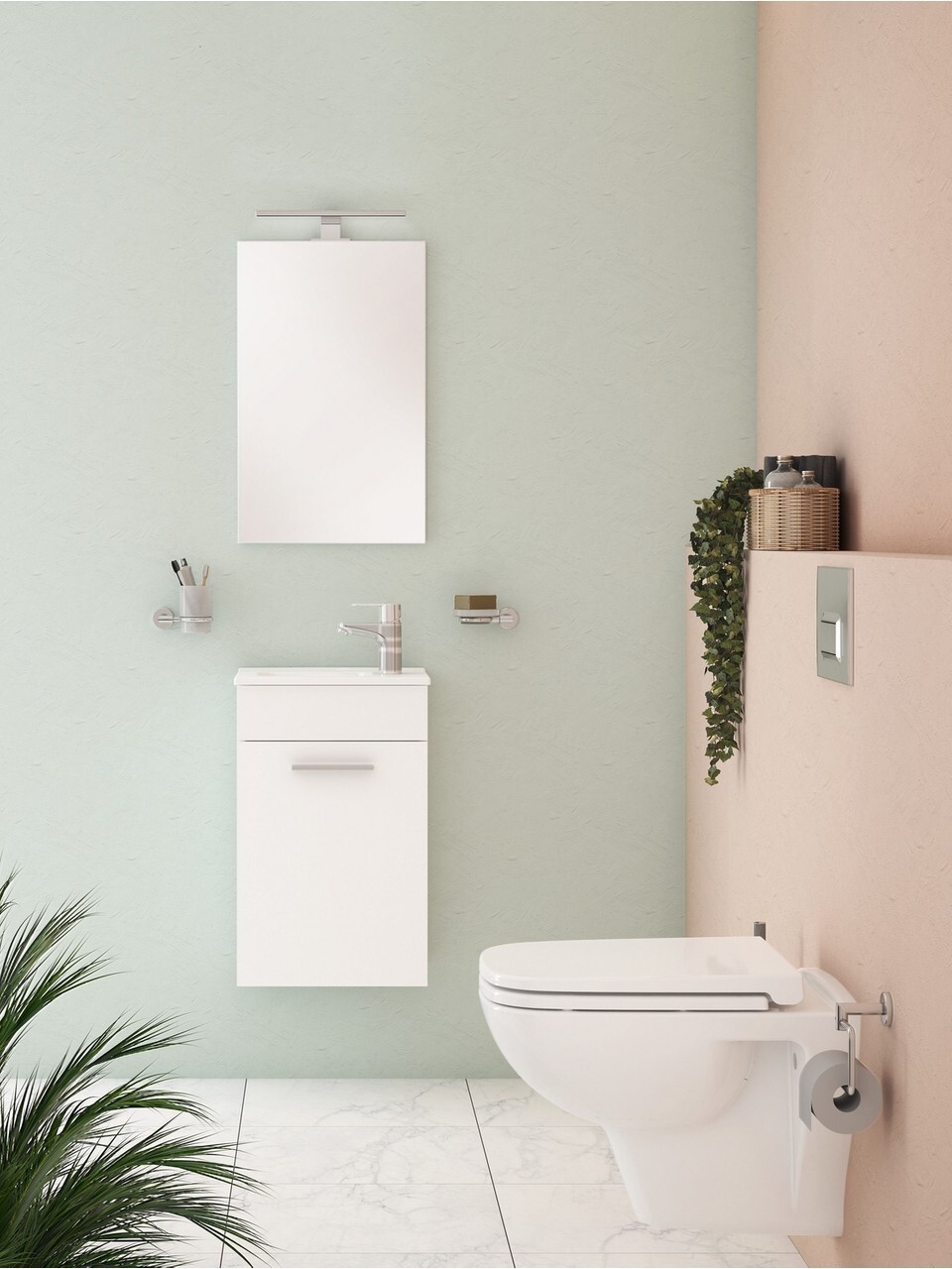 VitrA Mia 75022 Lavabo Dolabı, Demonte, 40 Cm, Parlak Beyaz