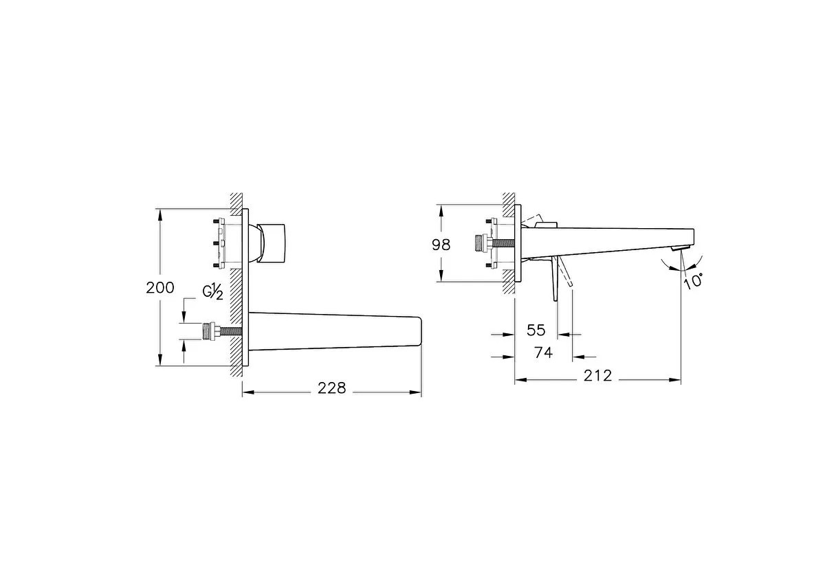 Artema Flow Square Lavabo Bataryası A43180