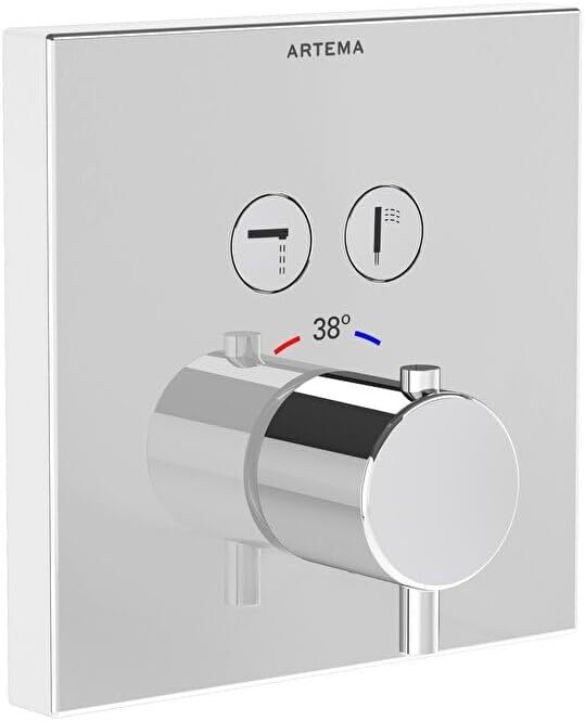 Artema Aquacontrol Square Ankastre Termostatik Duş Seti A49294