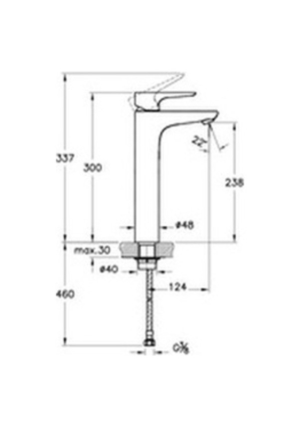 Artema X-Line A42322 Yüksek Lavabo Bataryası