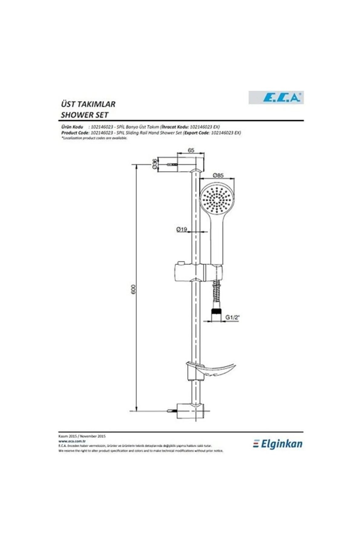 Eca Spıl Hareketli Banyo Üst Takımı 102146023