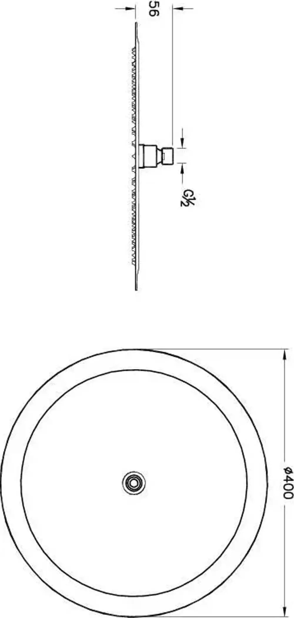 Artema A4564674 Lite LC Duş Başlığı 400 mm Soft Altın