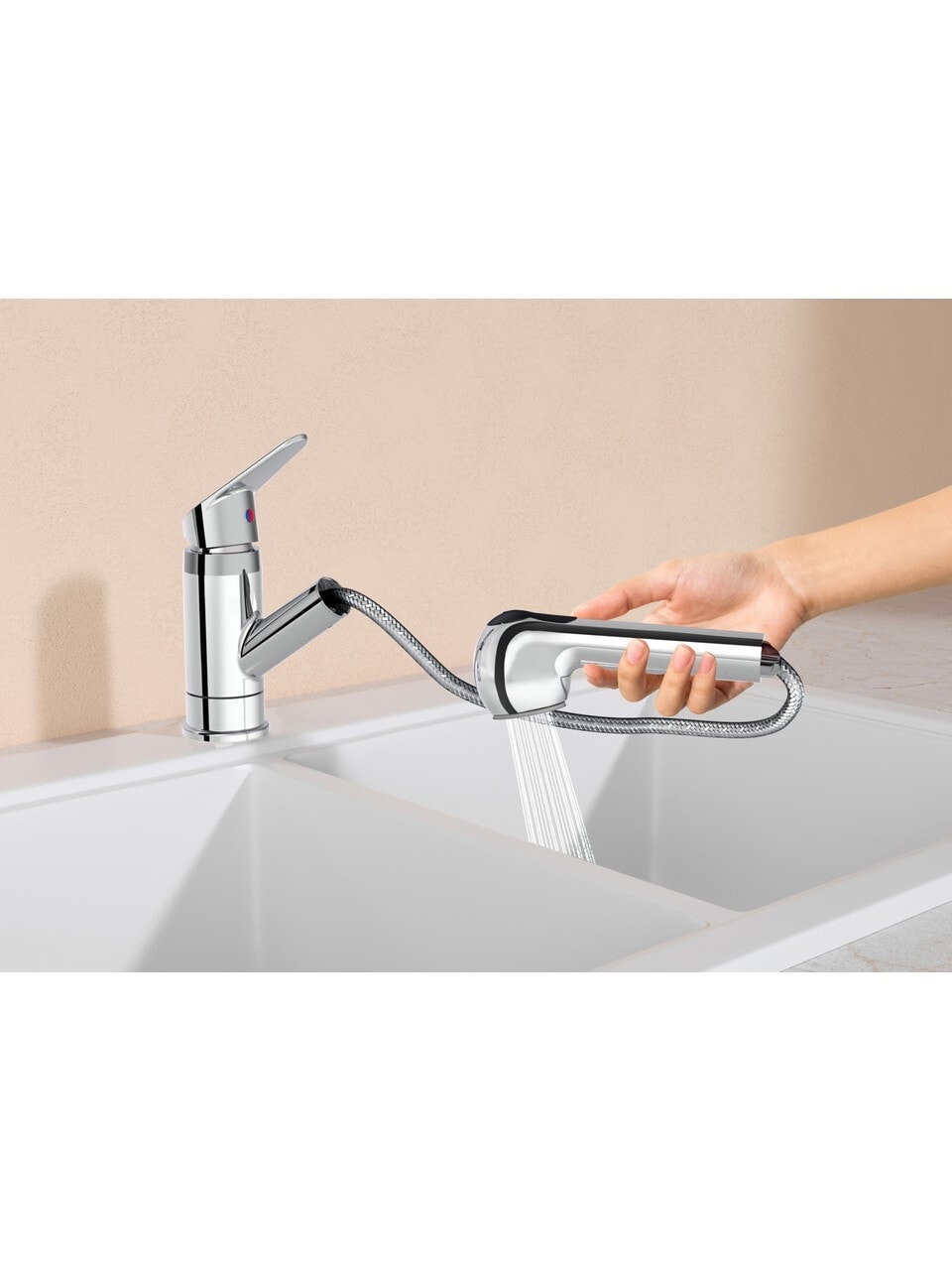 VitrA Punto A41192 Fonksiyonel Eviye Mutfak Bataryası ,Krom