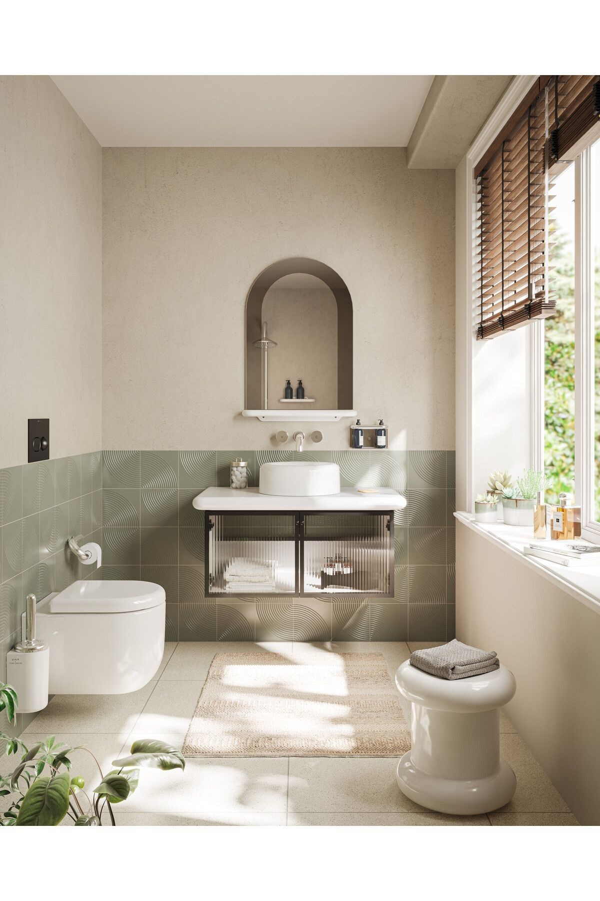 Vitra Liquid A42689 Ankastre Uzun Lavabo Bataryası Krom