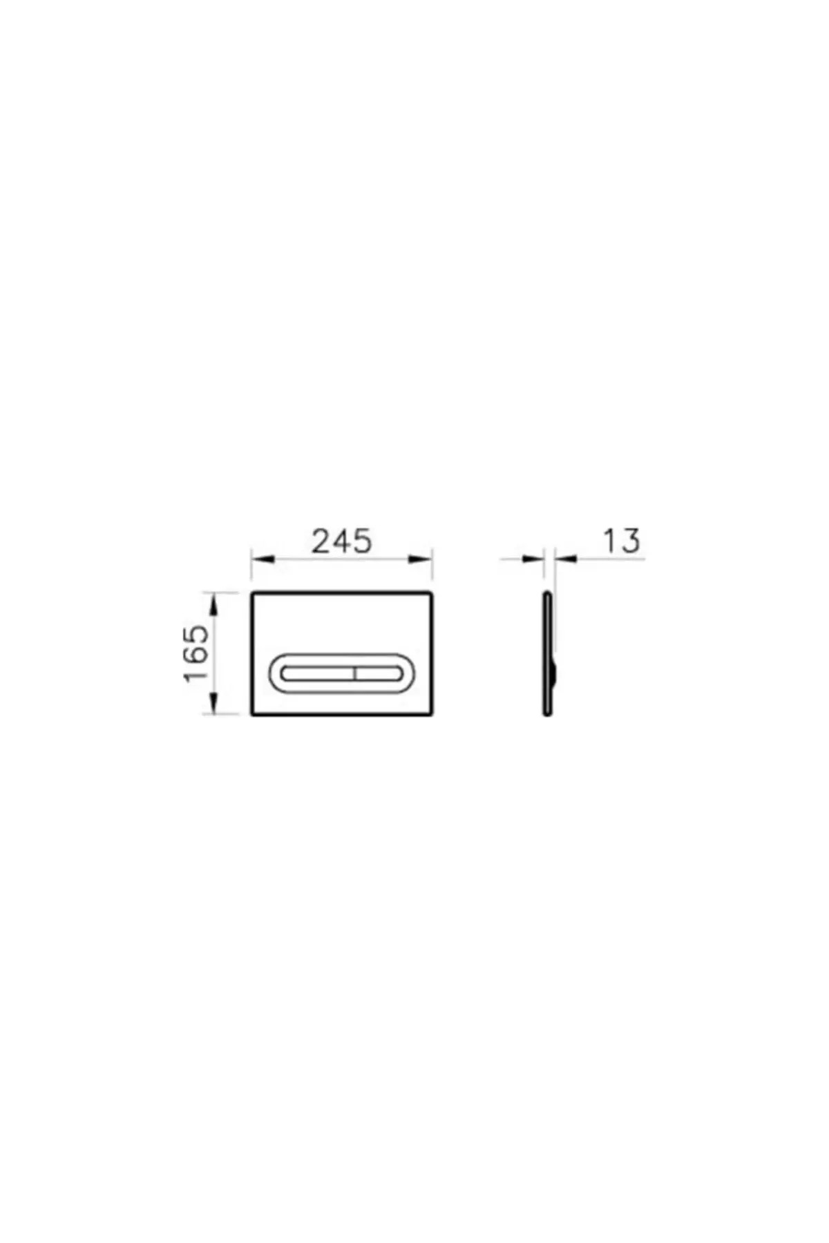 VitrA Loop T 740-0780 Kumanda Paneli, Parlak