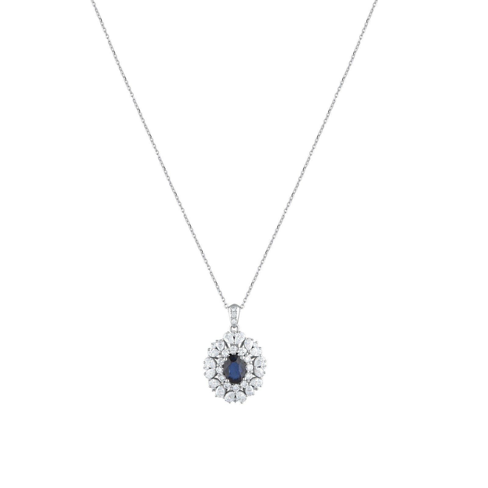 18K Sapphire Necklace