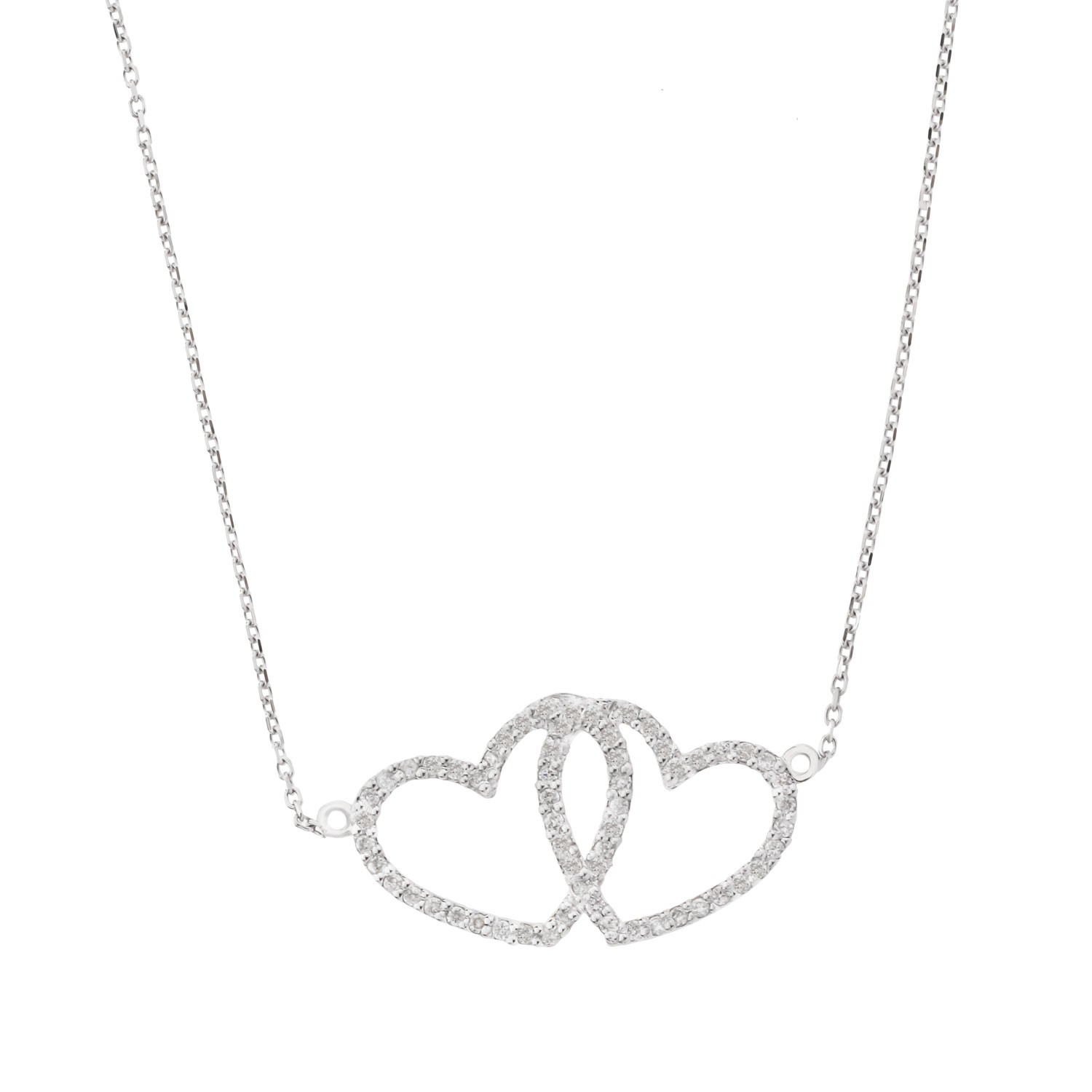 14k Diamond Heart Necklace