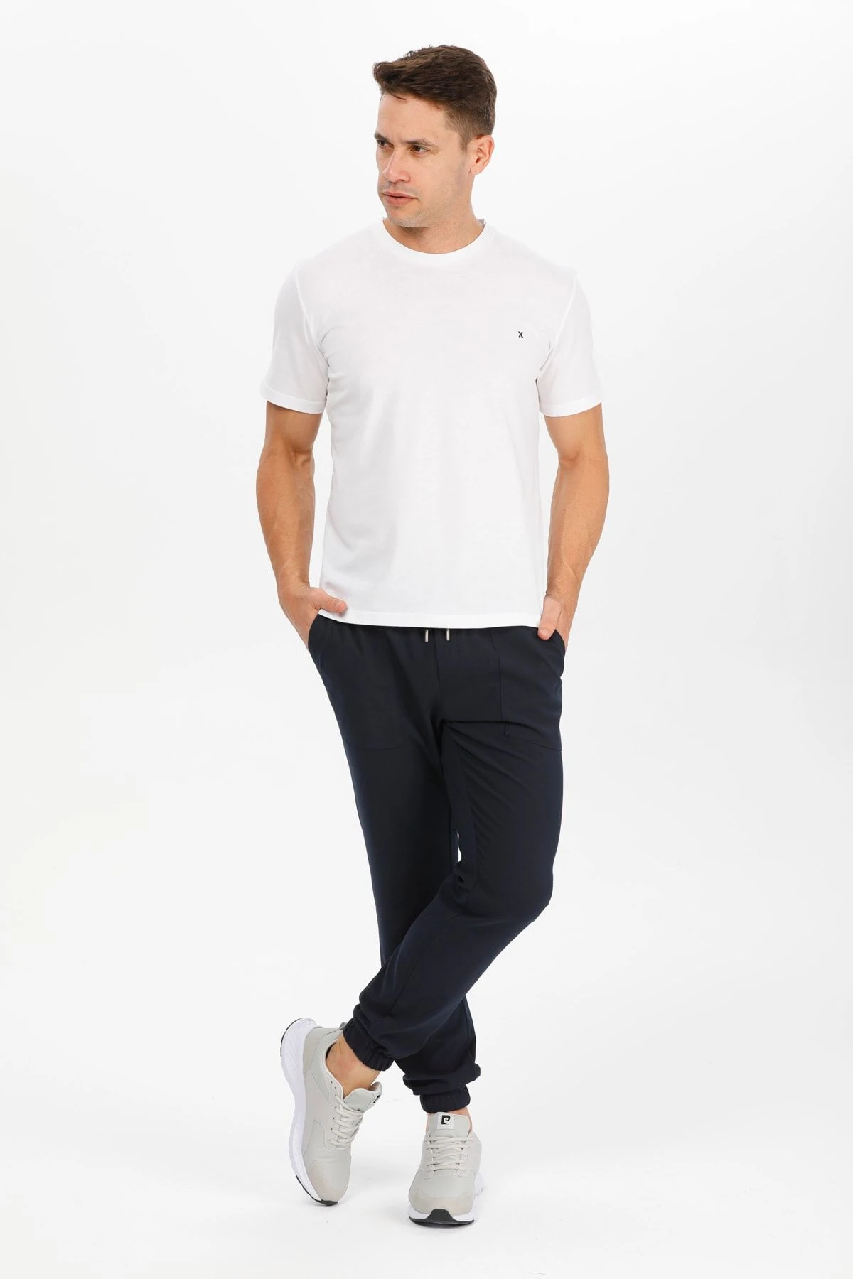 Exuma 1112015 Erkek Beyaz Basic T-Shirt M