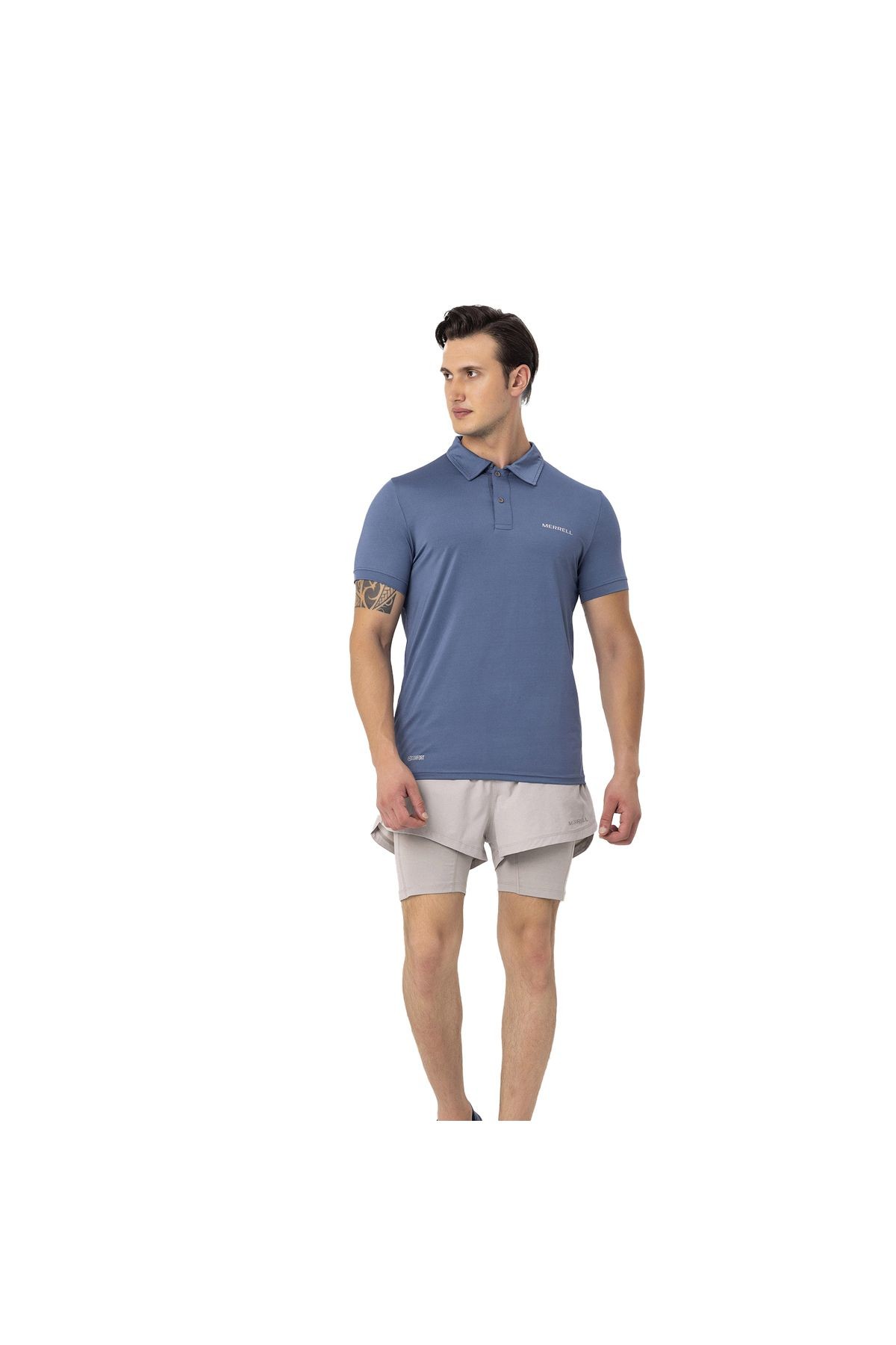 Merrell Pace Erkek Mavi Polo Tişört 