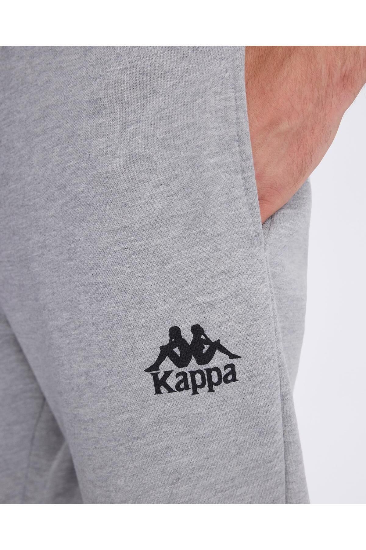 Kappa Authentic Baston Pant Erkek Gri Comfort Fit Eşofman Altı