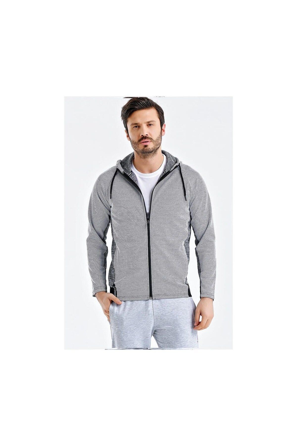 Uhlsport Sweat Poly. Kapşonlu Grey M