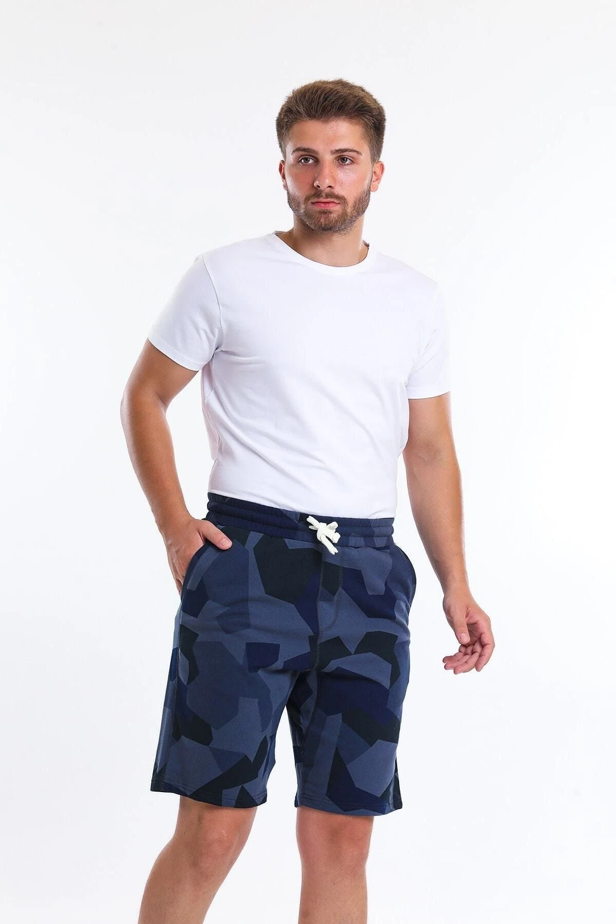 Superfly 22634-MEN Sw Short Indıgo Indigo Erkek Şort