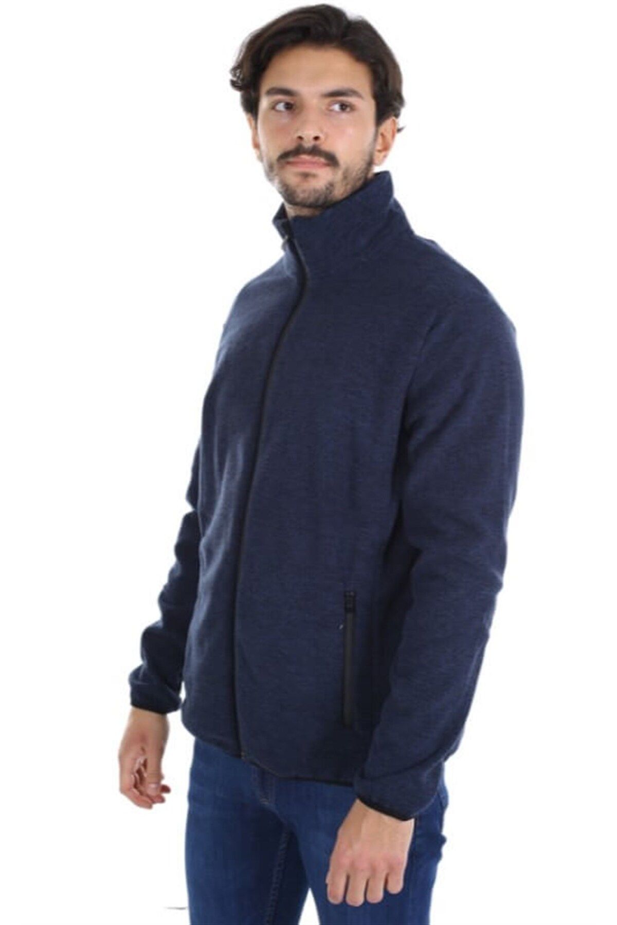 Exuma Tam Fermuarlı Erkek Sweatshirt