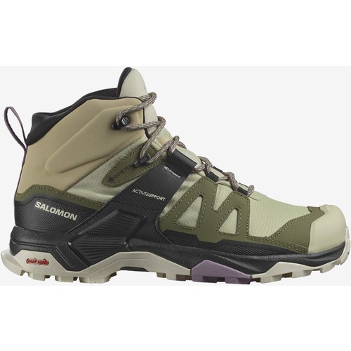 Salomon x Ultra 4 Mid Gore-Tex Kadın Outdoor Botu - Yeşil