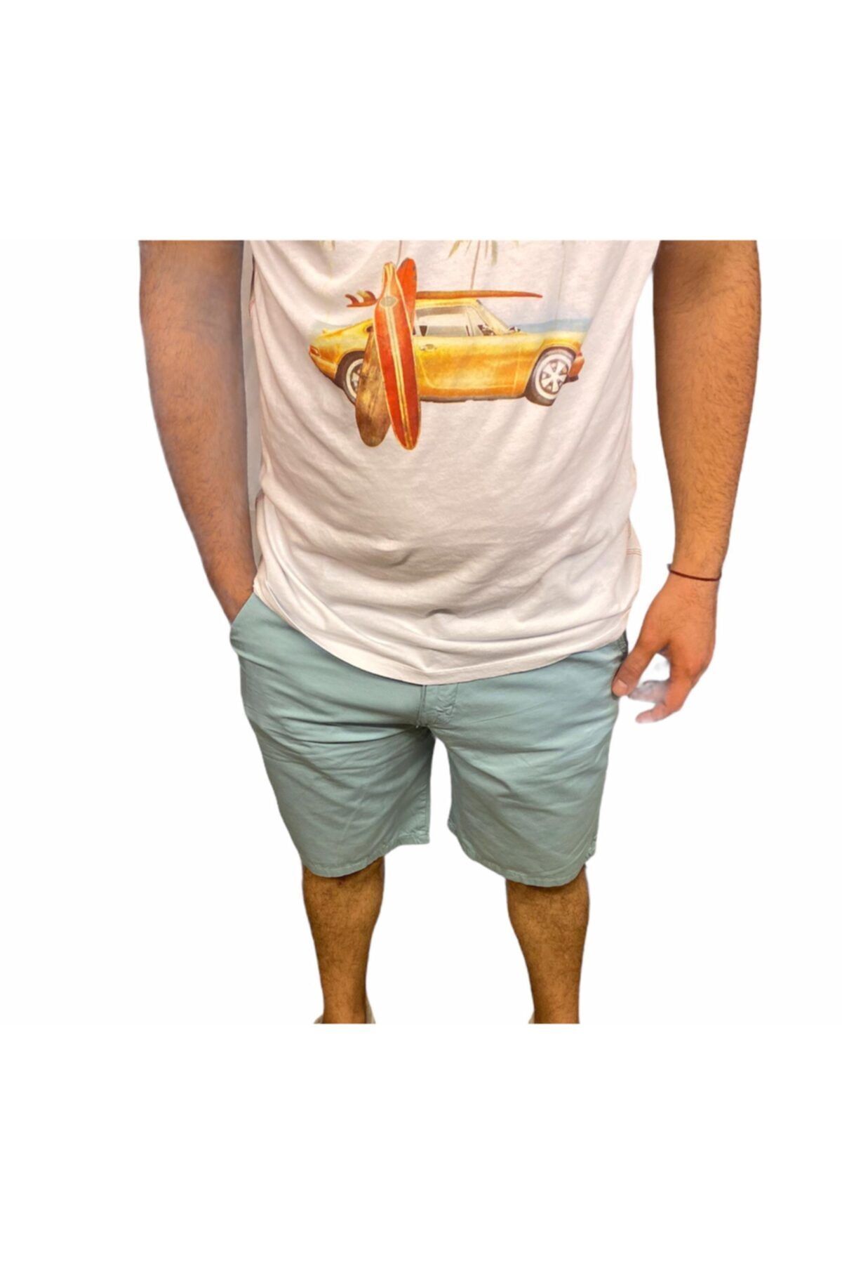 Superfly Chino Erkek Mavi Şort 21706-07