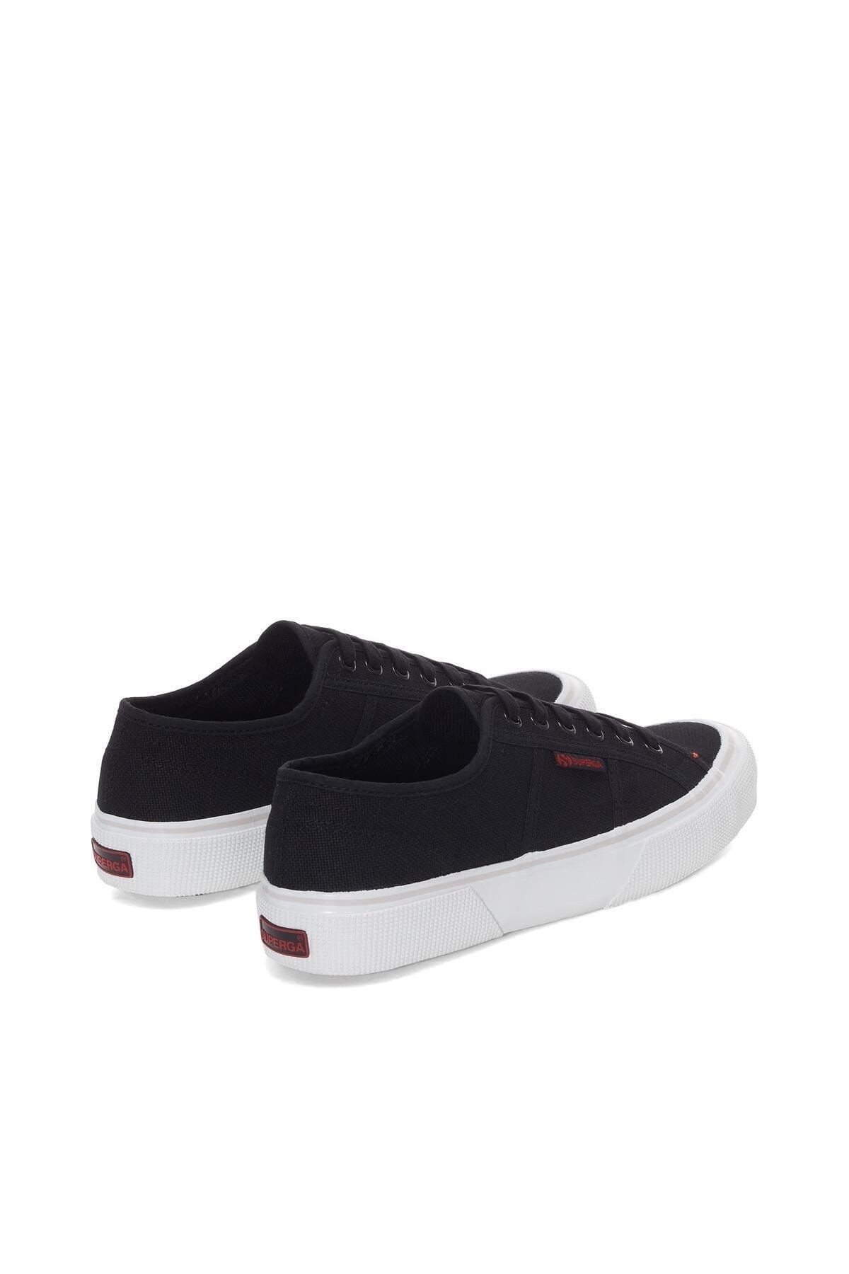 Superga 2490 Bold Unisex Siyah - Kırmızı Bileksiz Sneaker