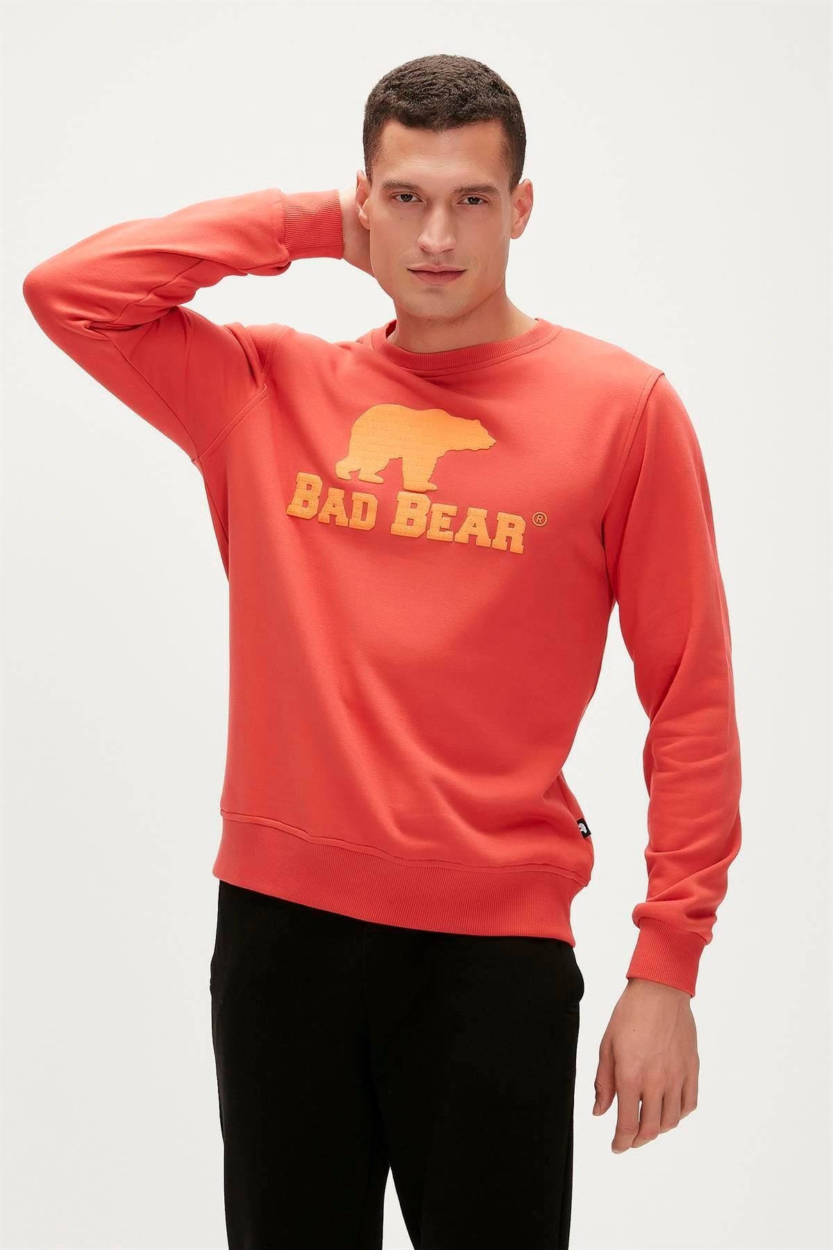 Bad Bear Logo Crewneck Erkek Sweatshirt