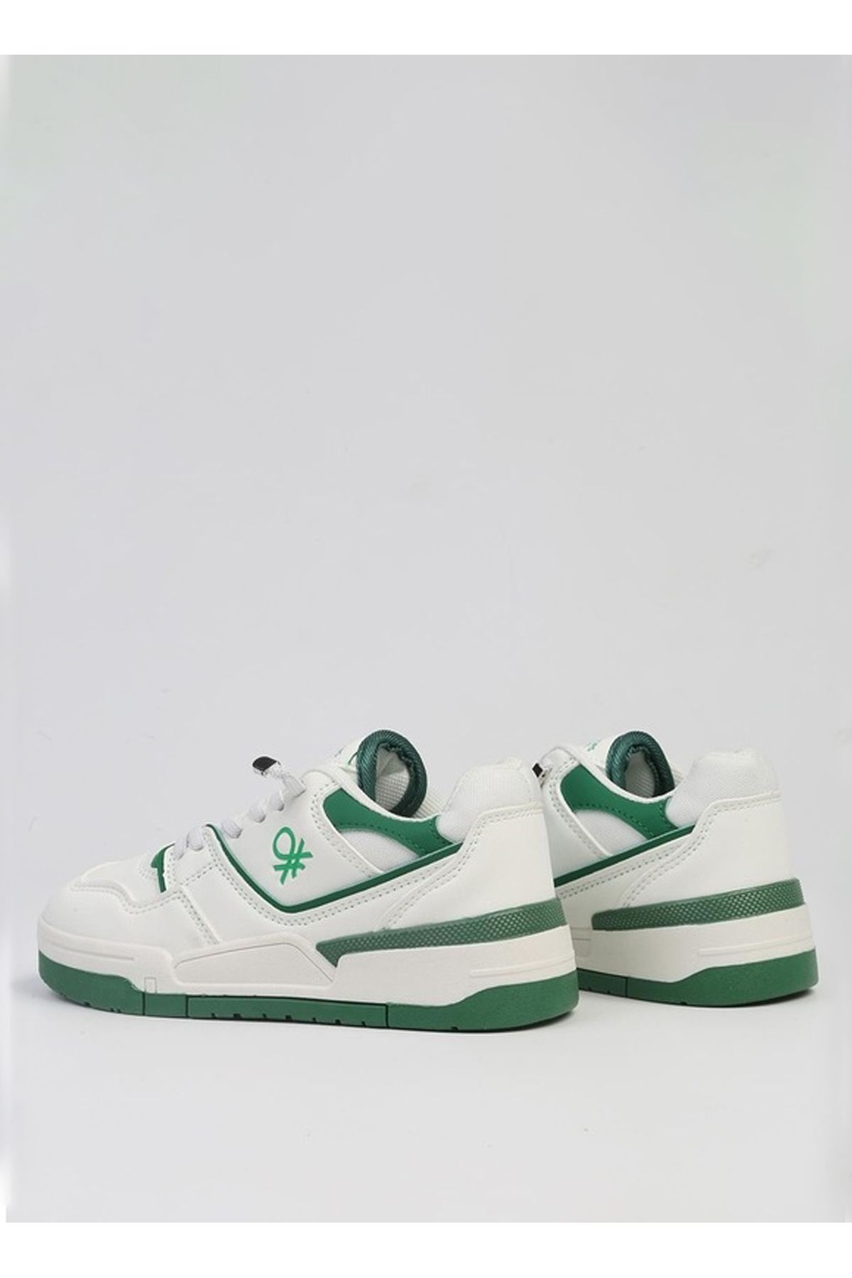 Benetton Beyaz - Yeşil Erkek Sneaker BNI-10082