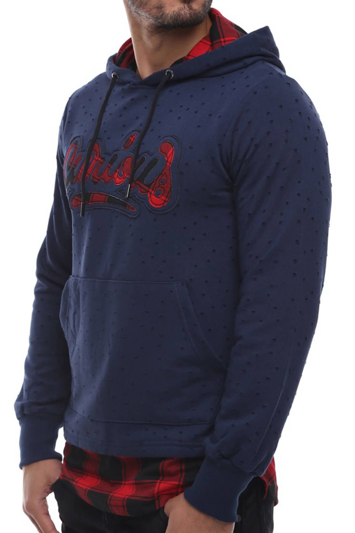 Superfly Lacivert Erkek Kapşonlu Sweatshirt