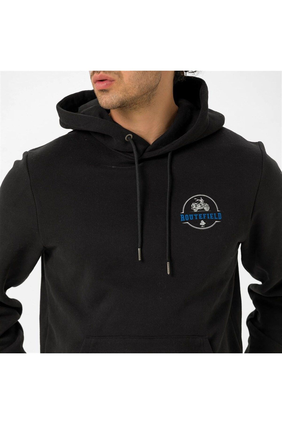 Routefield House Siyah Erkek Sweatshirt RFHOUSE2223-001