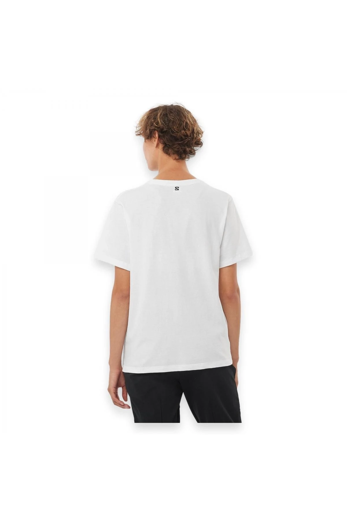Salomon Logo Combo Kadın Beyaz Yuvarlak Yaka Tişört