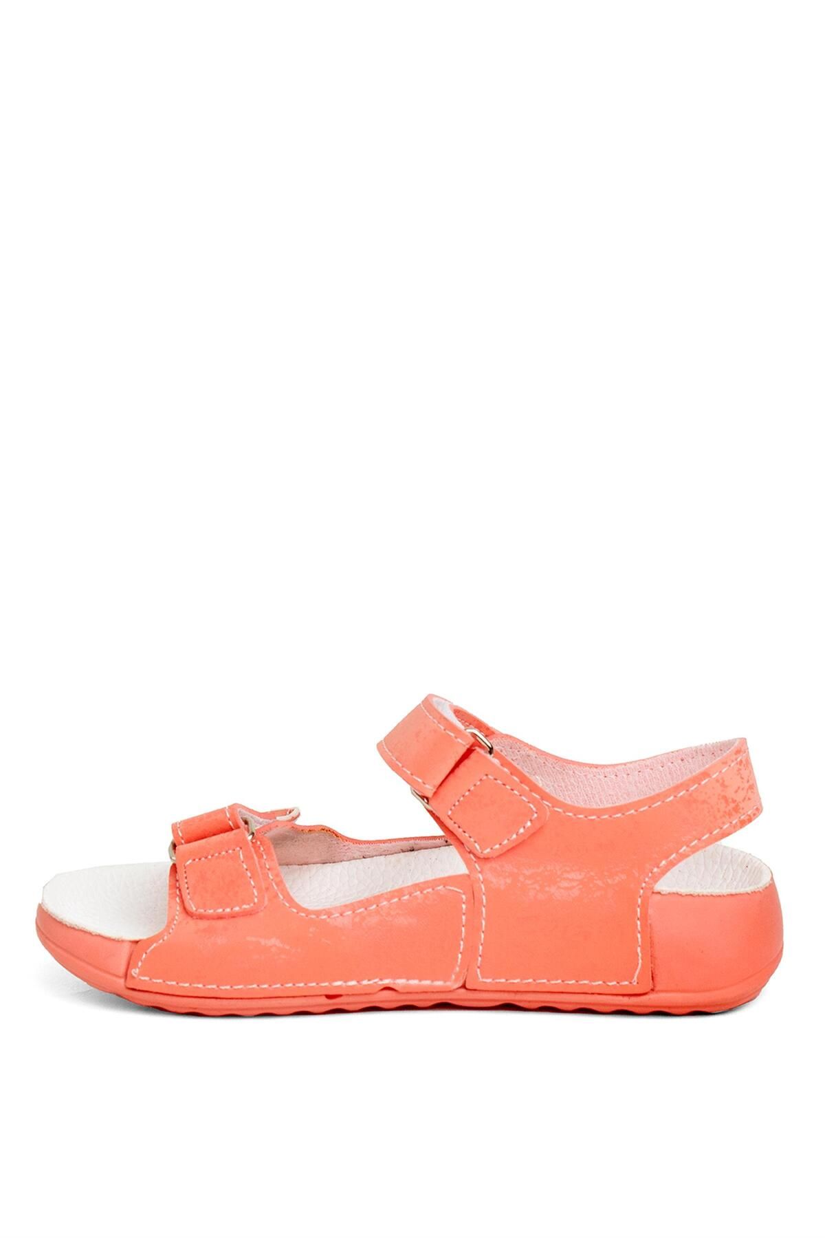 Benetton BN-1237 Kız Çocuk Sandalet-Turuncu