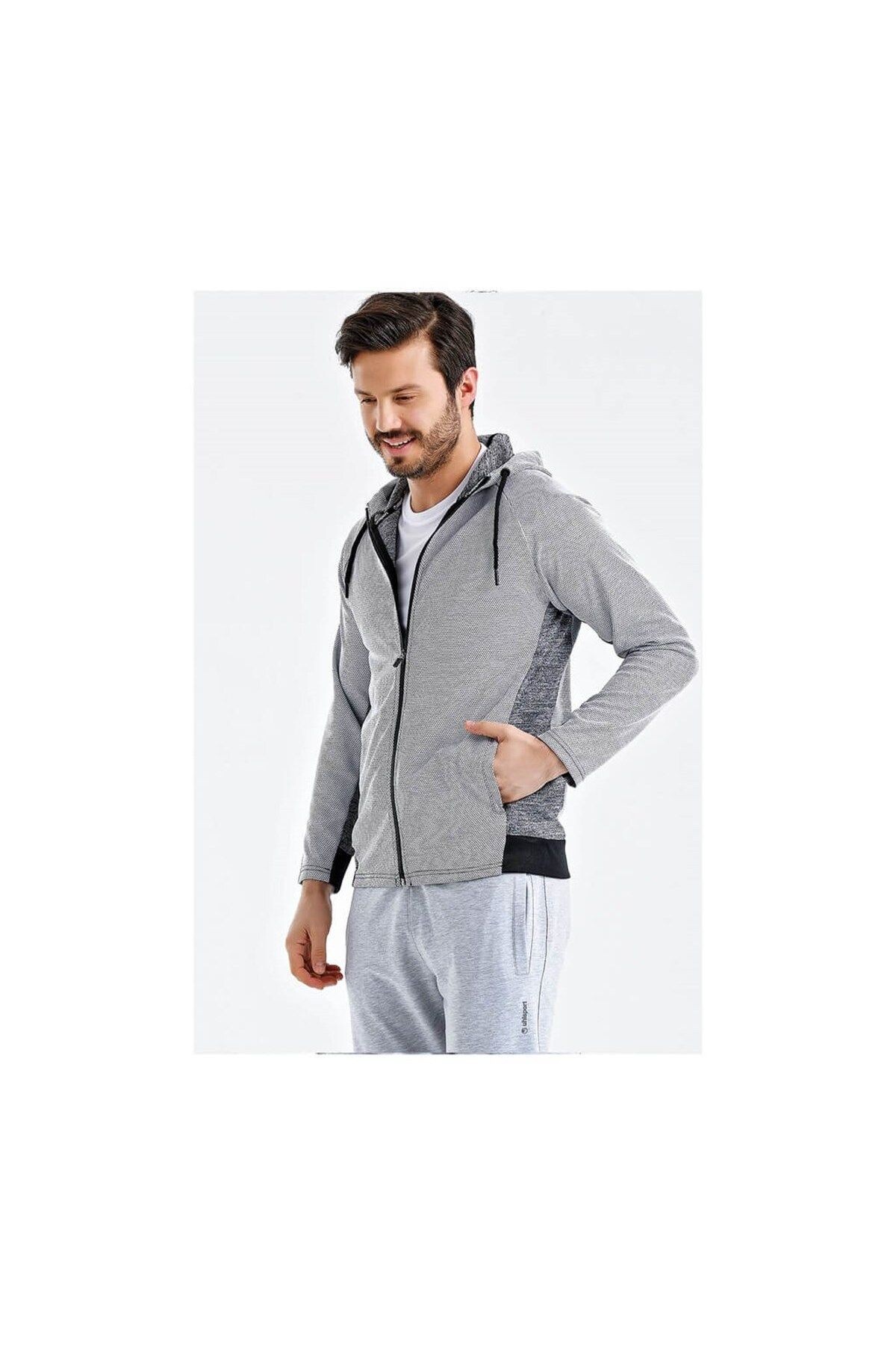 Uhlsport Sweat Poly. Kapşonlu Grey M