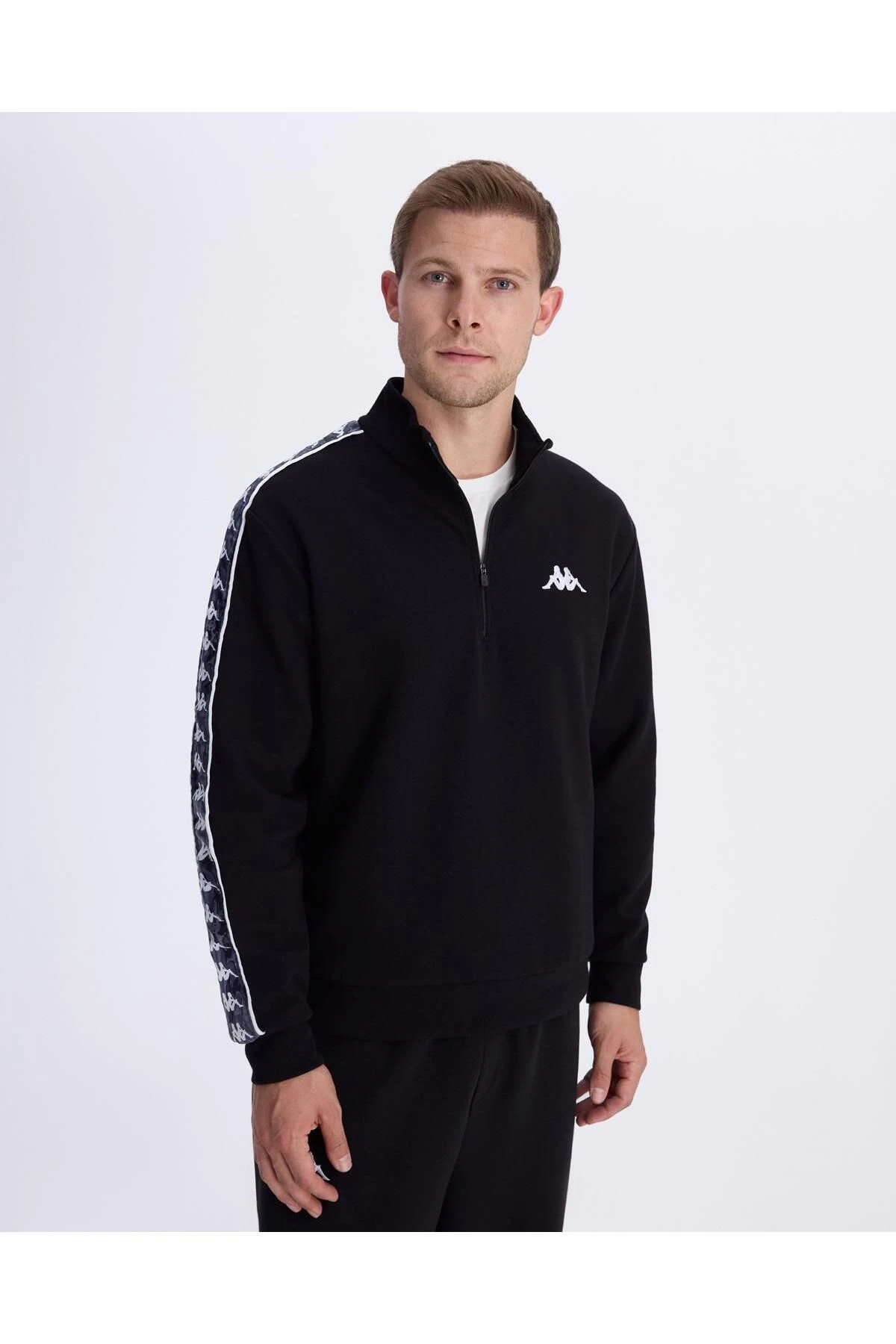 Authentic 222 Banda Pulliogt Erkek Siyah Regular Fit Sweatshirt