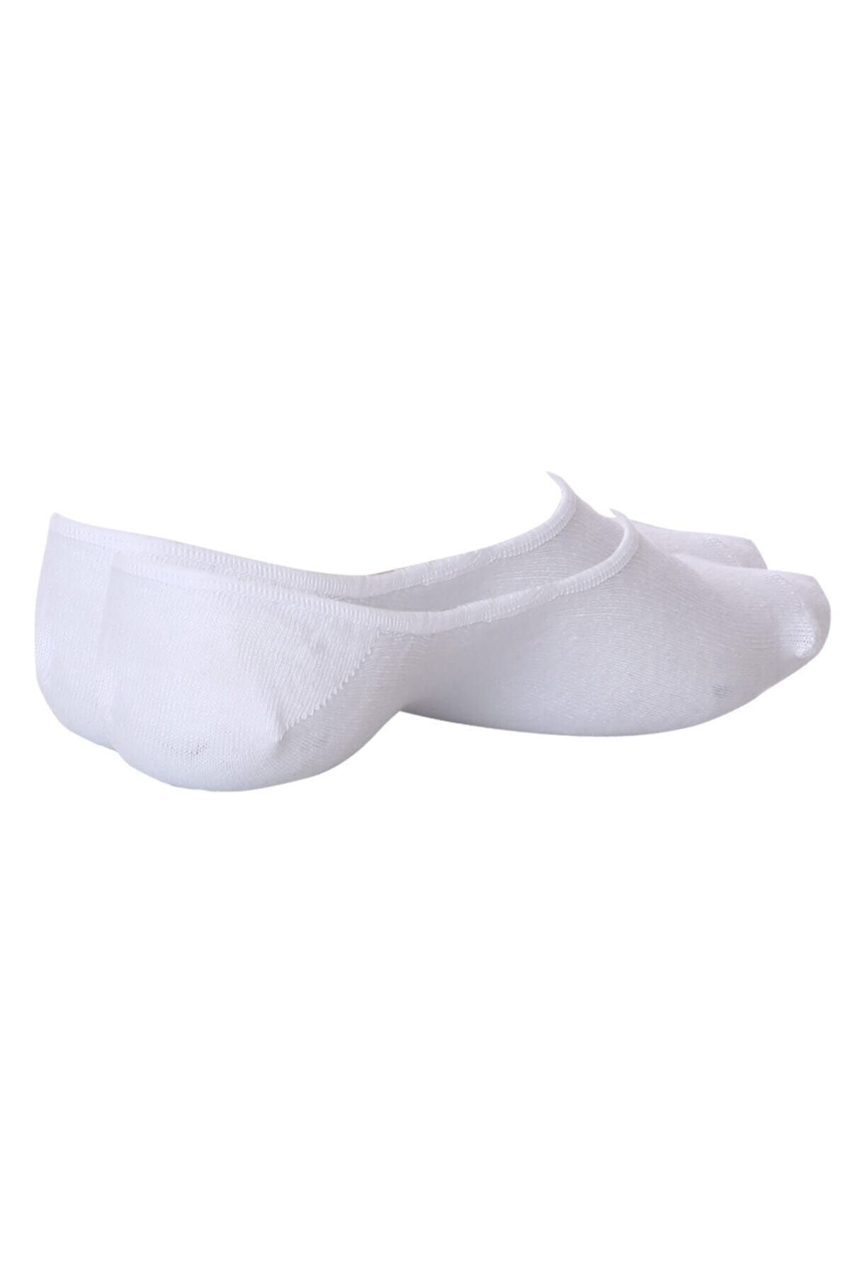 Sportive Babet Çorap 2 Li Unisex Beyaz Günlük Stil Çorap 2021004-BYZ