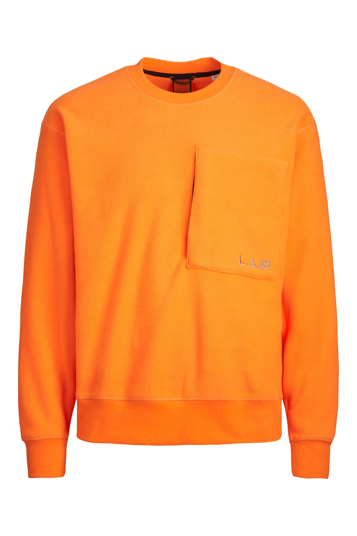 Jack & Jones L.A.B Islemeli Bisiklet Yaka Polar Sweatshirt