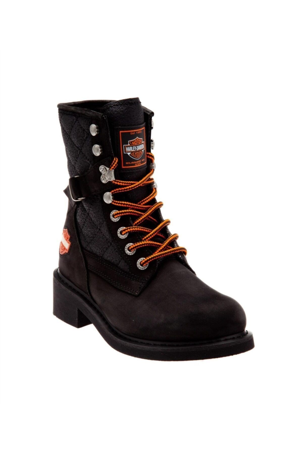 Harley Davidson New Worker Kadın Siyah Nubuk Bot