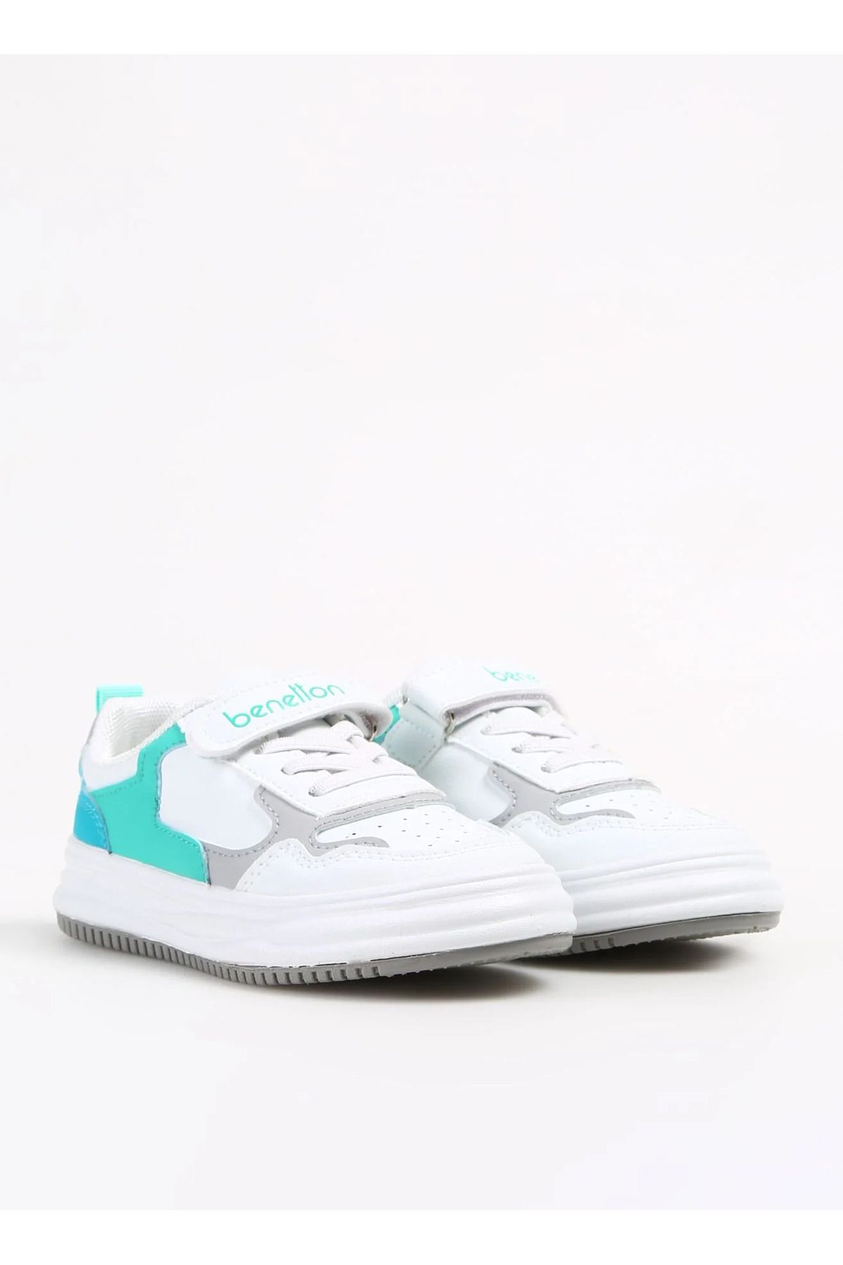 Benetton Beyaz - Gri Erkek Çocuk Sneaker BNI-10025