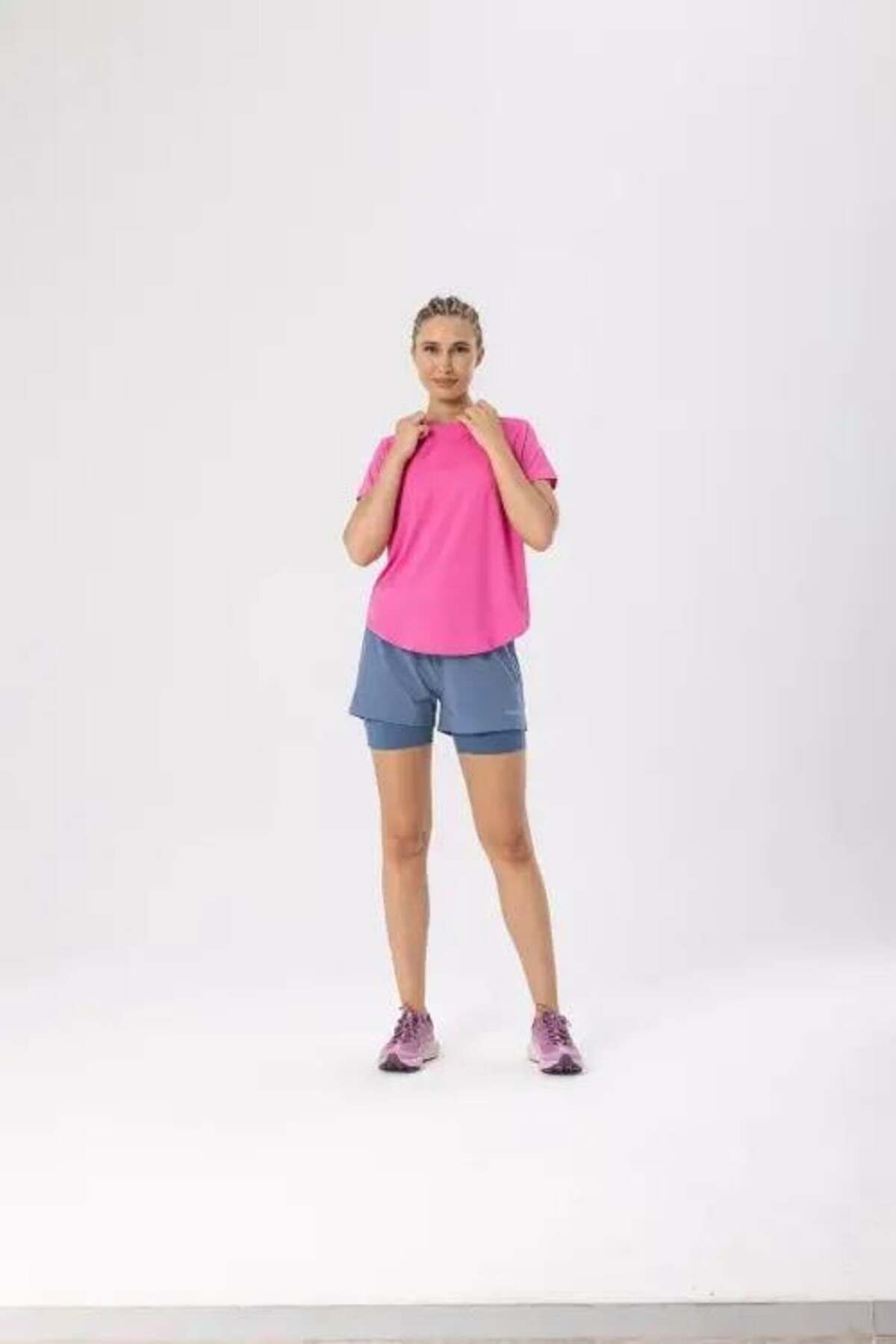 Merrell Pembe Kadın O Yaka Normal Kalıp T-Shirt M3Tyme_Tyme