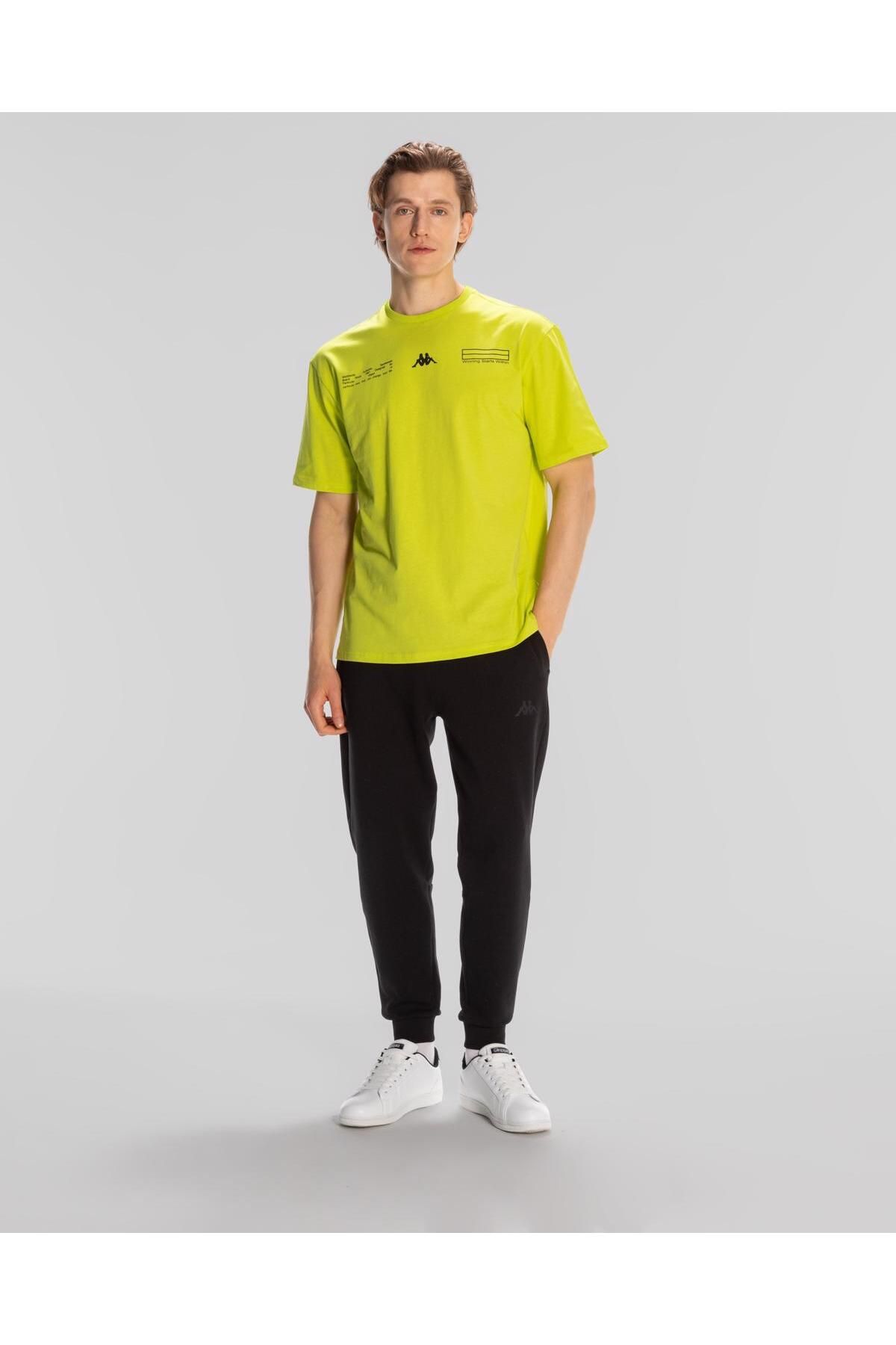 Kappa Authentic Alvin Erkek Yeşil Comfort Fit Tişört