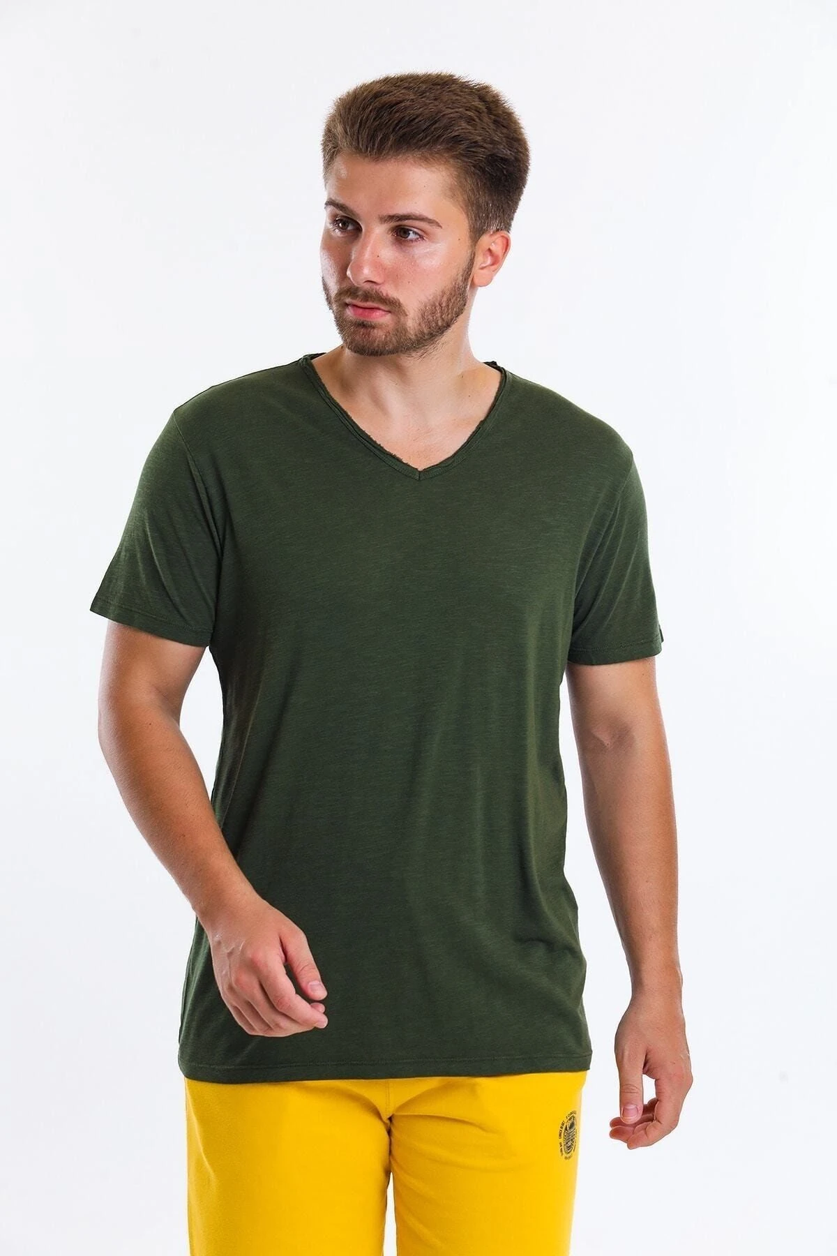 Superfly 22589-MEN Tshirt K.haki Erkek Kisa Kol T-Shirt