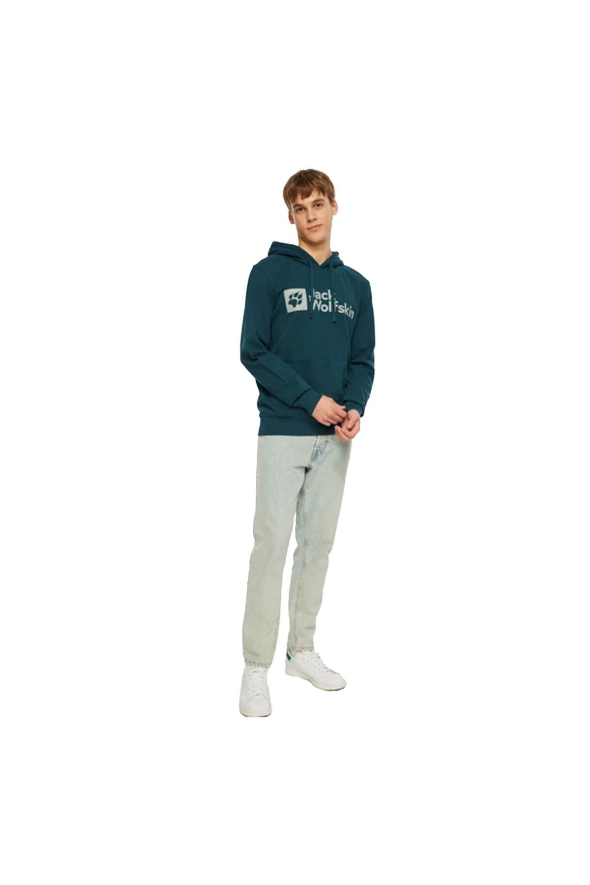 Jack Wolfskin Arthur Hoody Yeşil Erkek Kapüşonlu Sweatshirt 