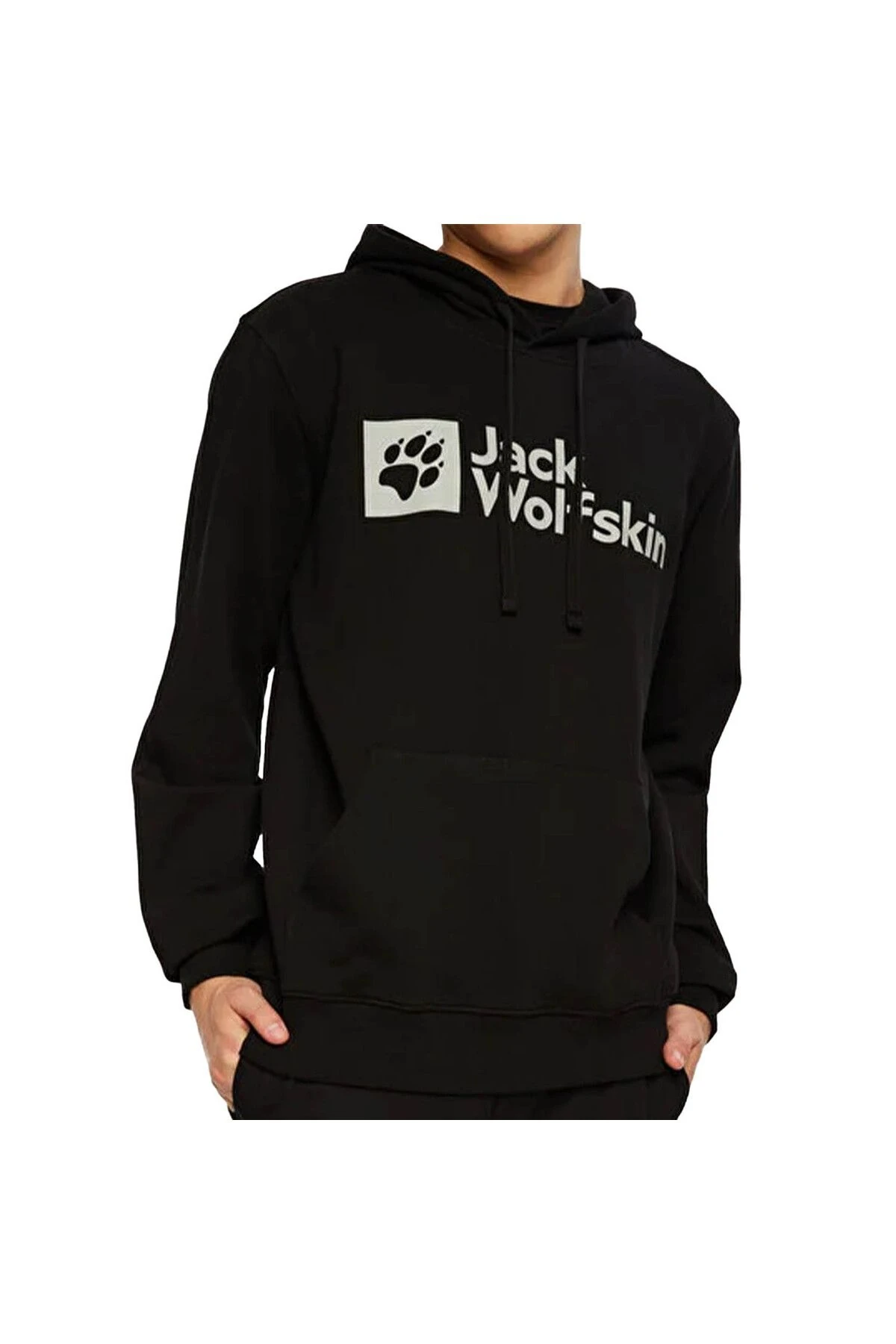 Jack Wolfskin Arthur Hoody Siyah Erkek Kapüşonlu Sweatshirt