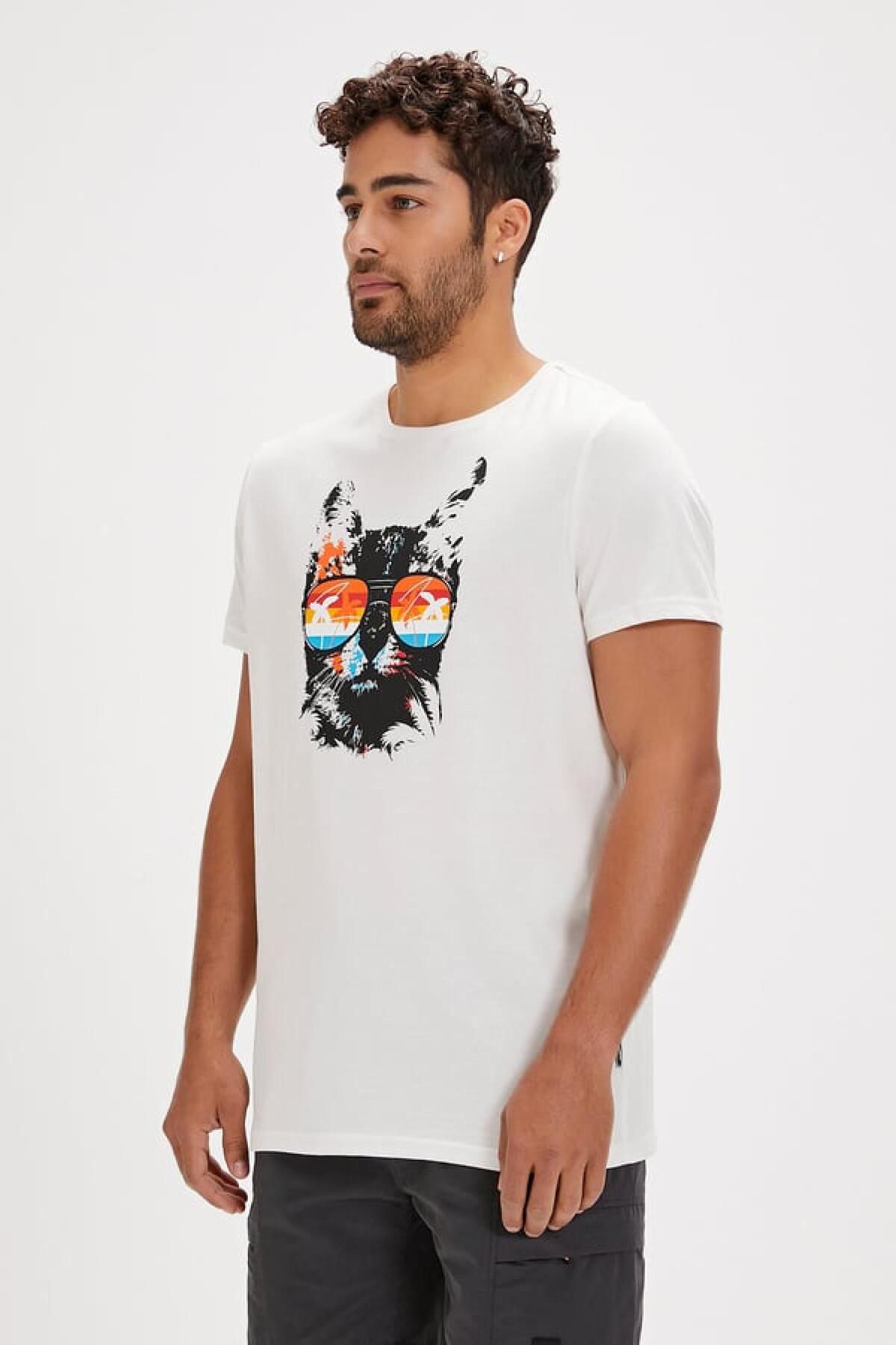 Bad Bear Manx Erkek Beyaz T-Shirt 24.01.07.011-C04