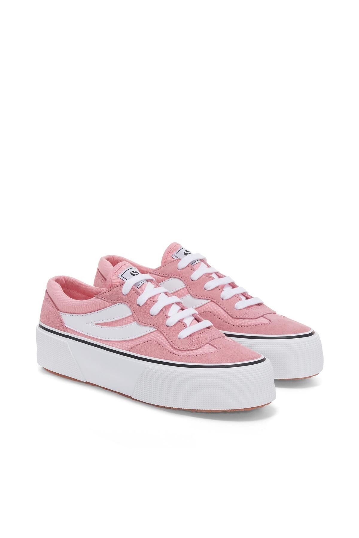 Superga 3041 Revolley Colorblock Platform Kadın Pembe Platform Sneaker