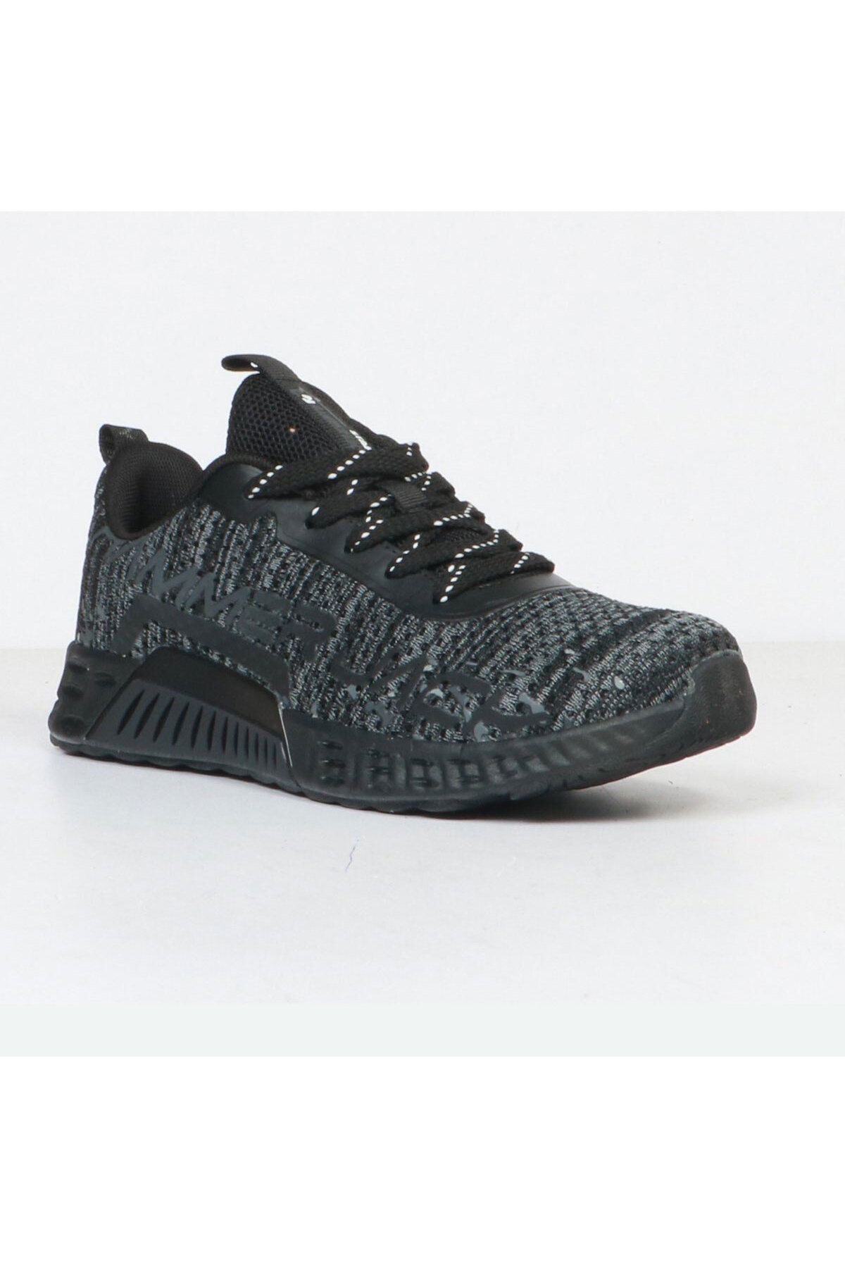 Hammer Jack Laseri Siyah Kadın Spor Ayakkabı