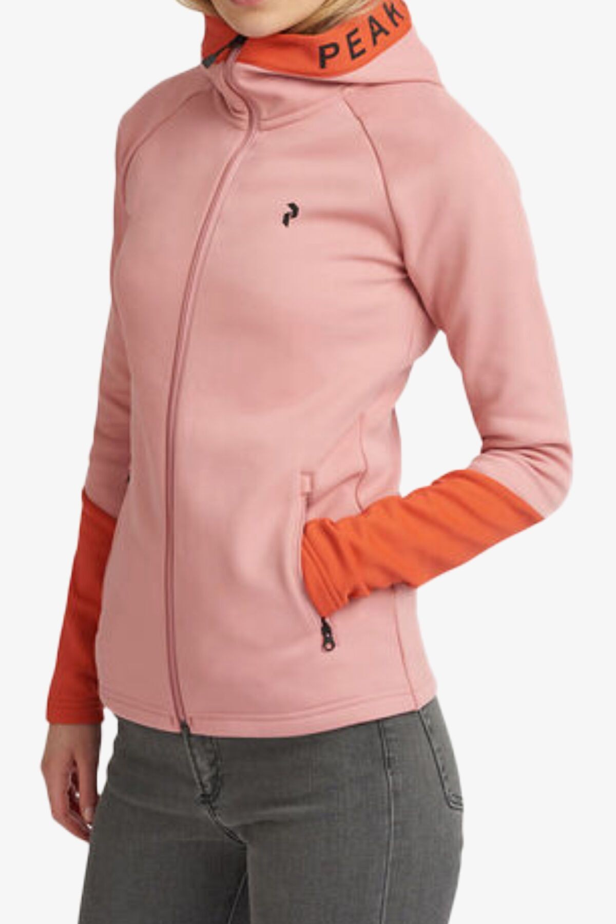 Peak Performance W Rider Mid Zip Hood Kadın Pembe Softshell Mont G78879040-30192