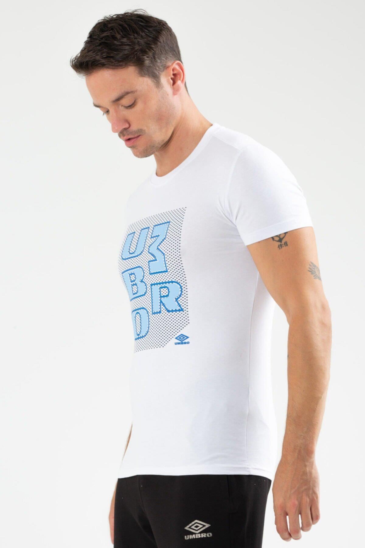 Umbro Knut Erkek Beyaz Tişört