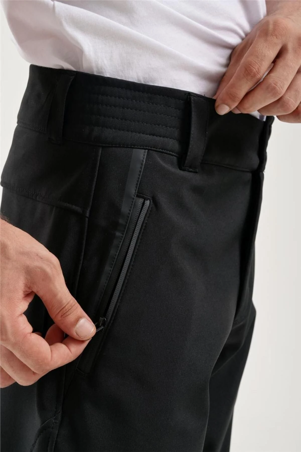 Exuma Erkek Siyah Softshell Kayak Pantolon 2313005