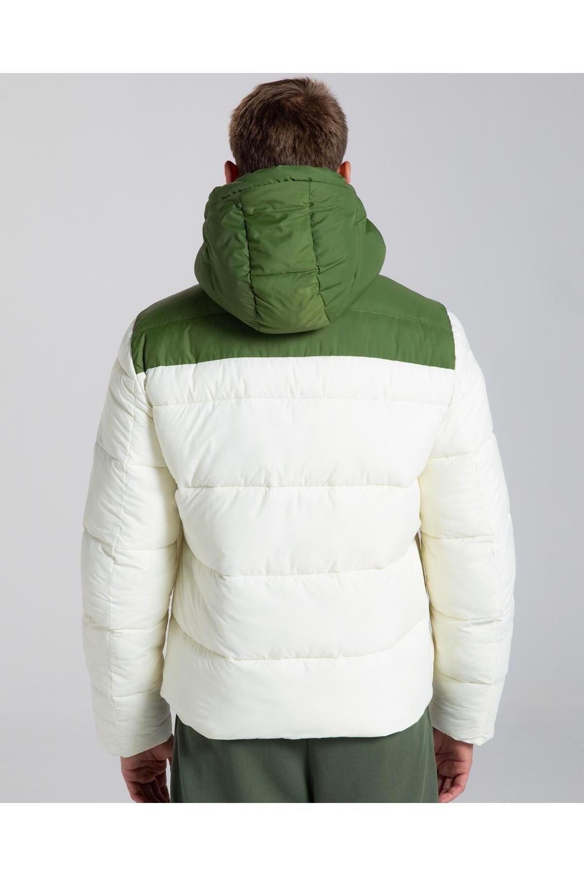 Kappa Authentic Gamarit Erkek Beyaz - Yeşil Şişme Mont