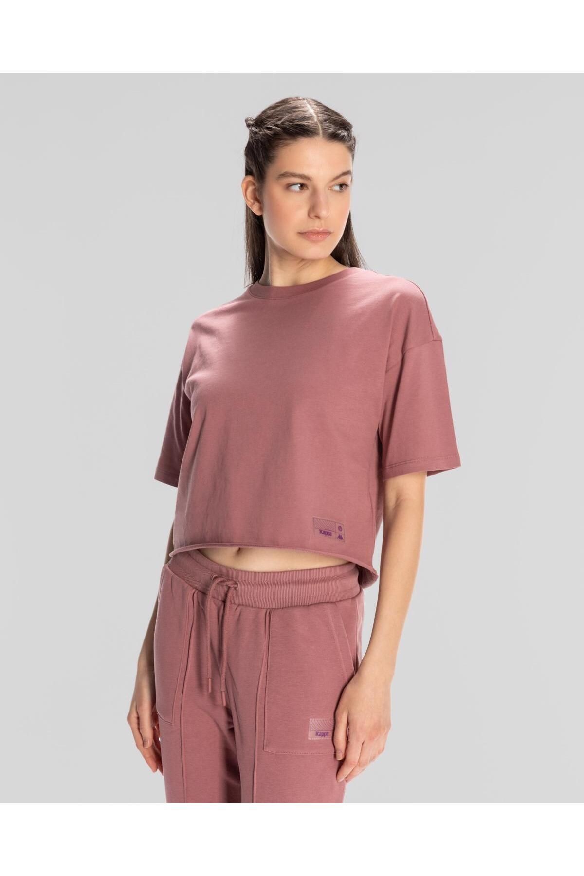 Kappa Authentic Lily Kadın Gül Kurusu Regular Fit Tişört
