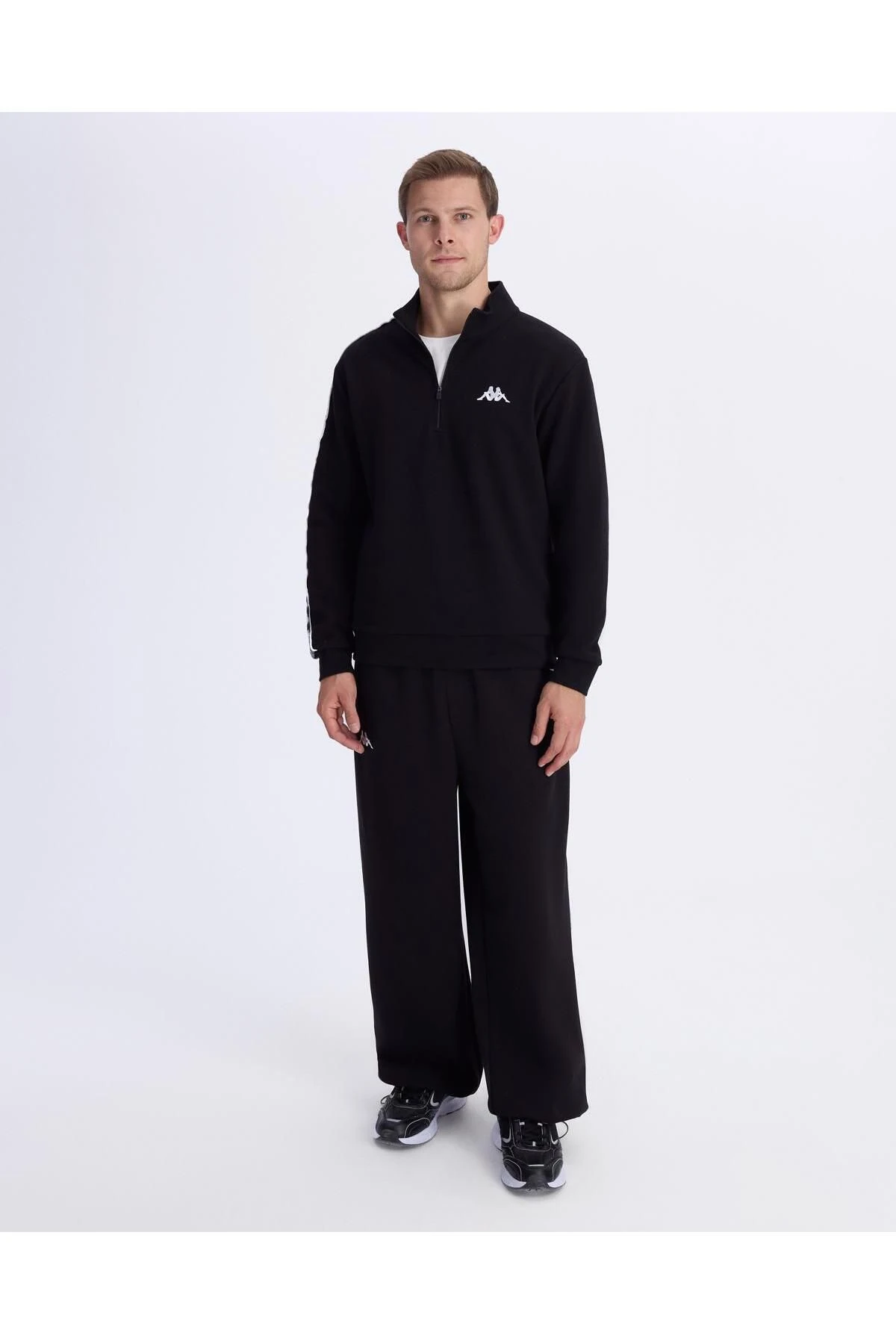 Authentic 222 Banda Pulliogt Erkek Siyah Regular Fit Sweatshirt